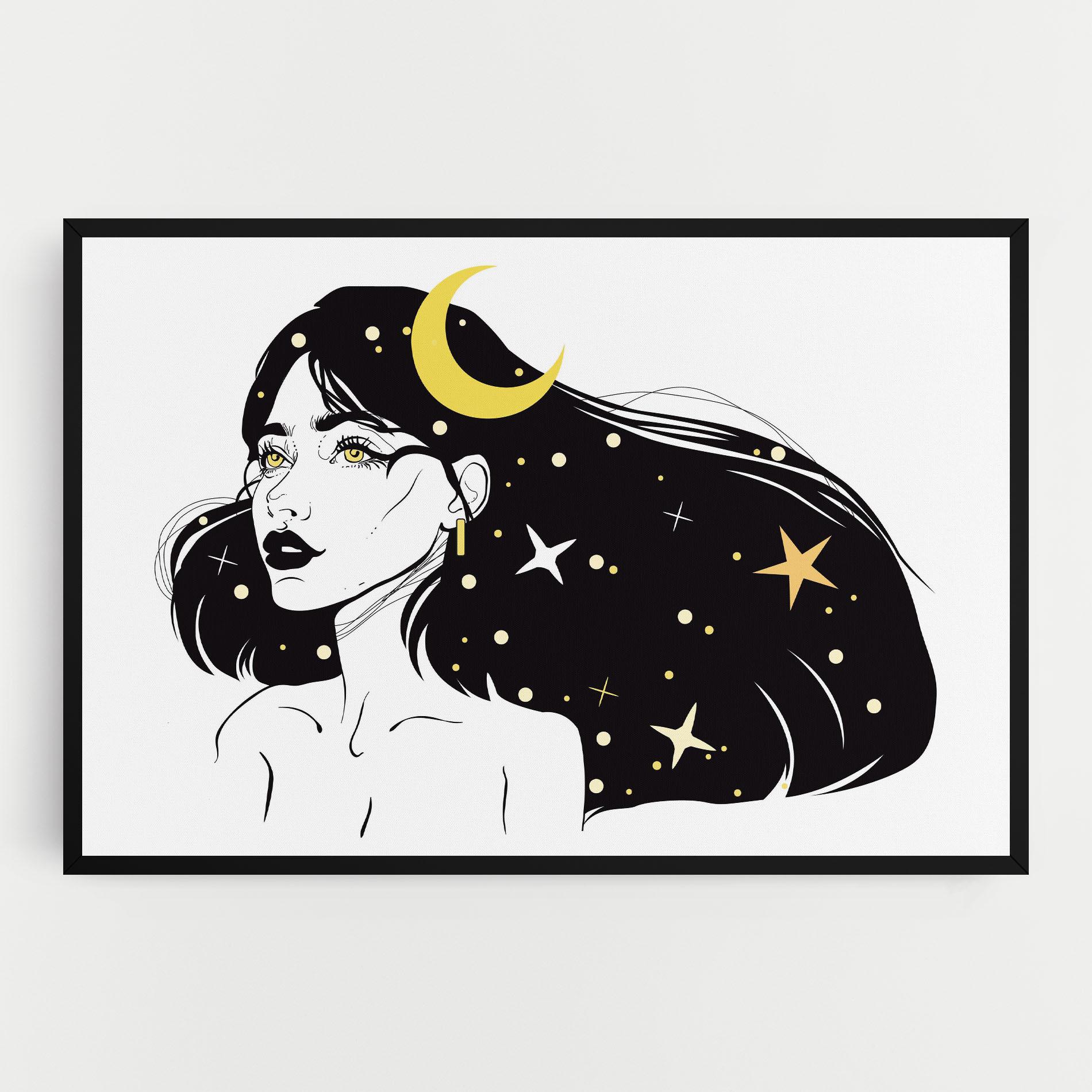 Leinwandbild Night Witch mockup 0