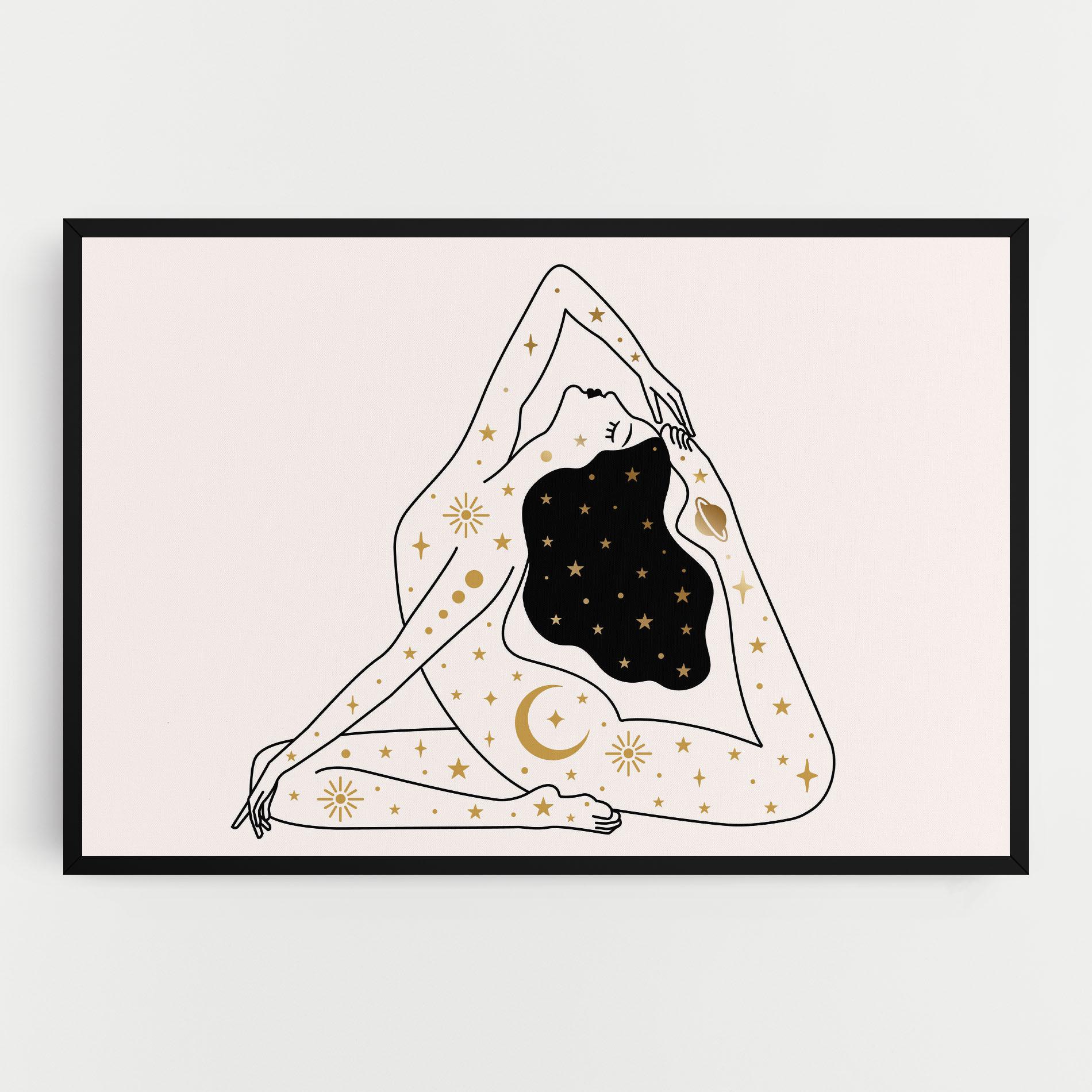 Leinwandbild Stars Witch mockup 0