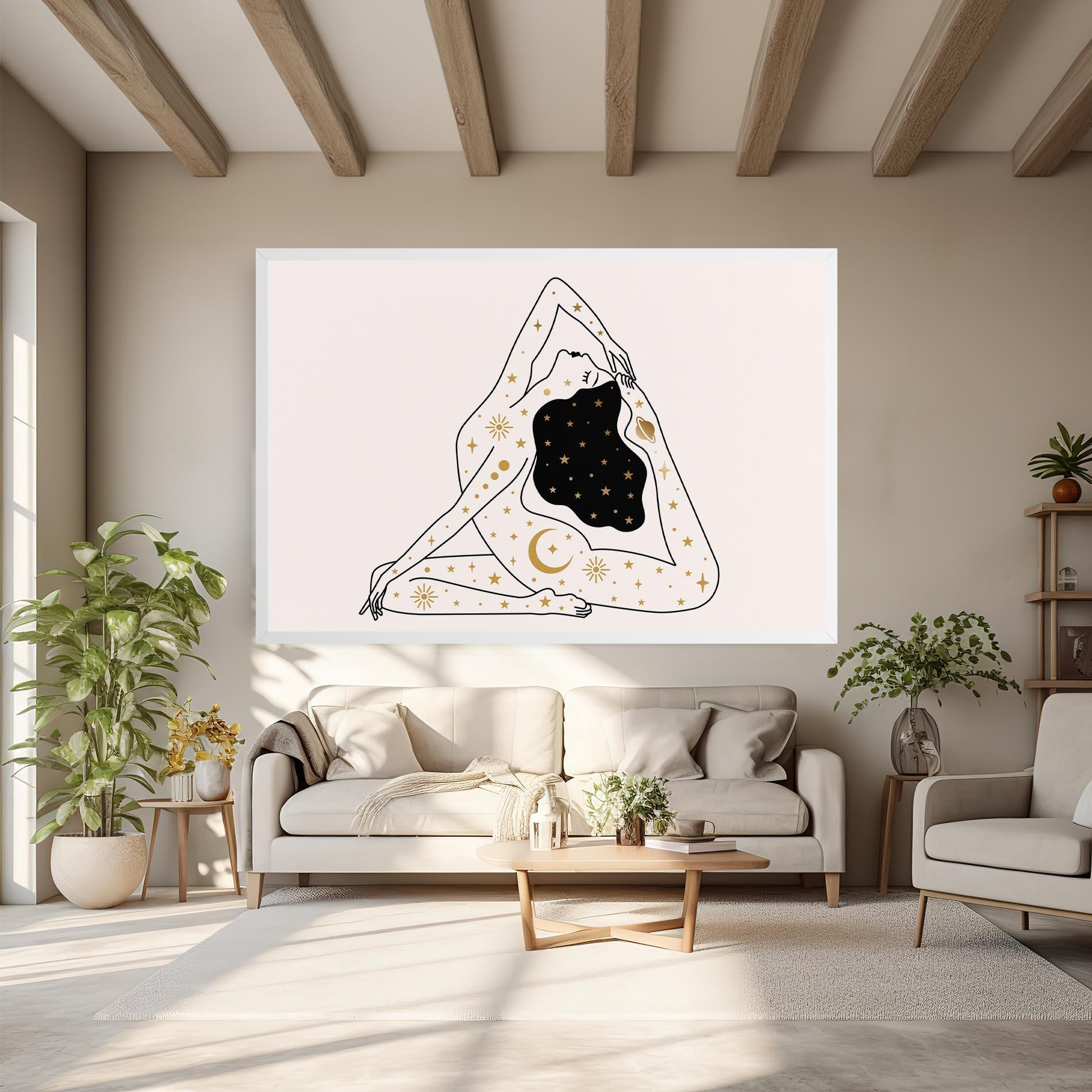 Leinwandbild Stars Witch mockup 6