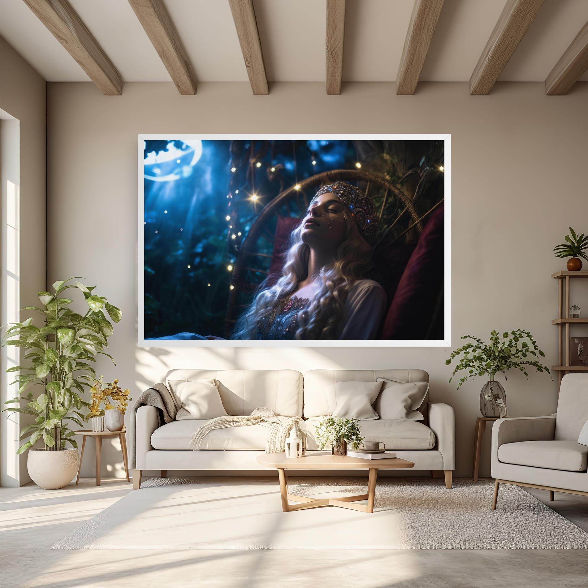 Leinwandbild Witch Sleeping mockup 6