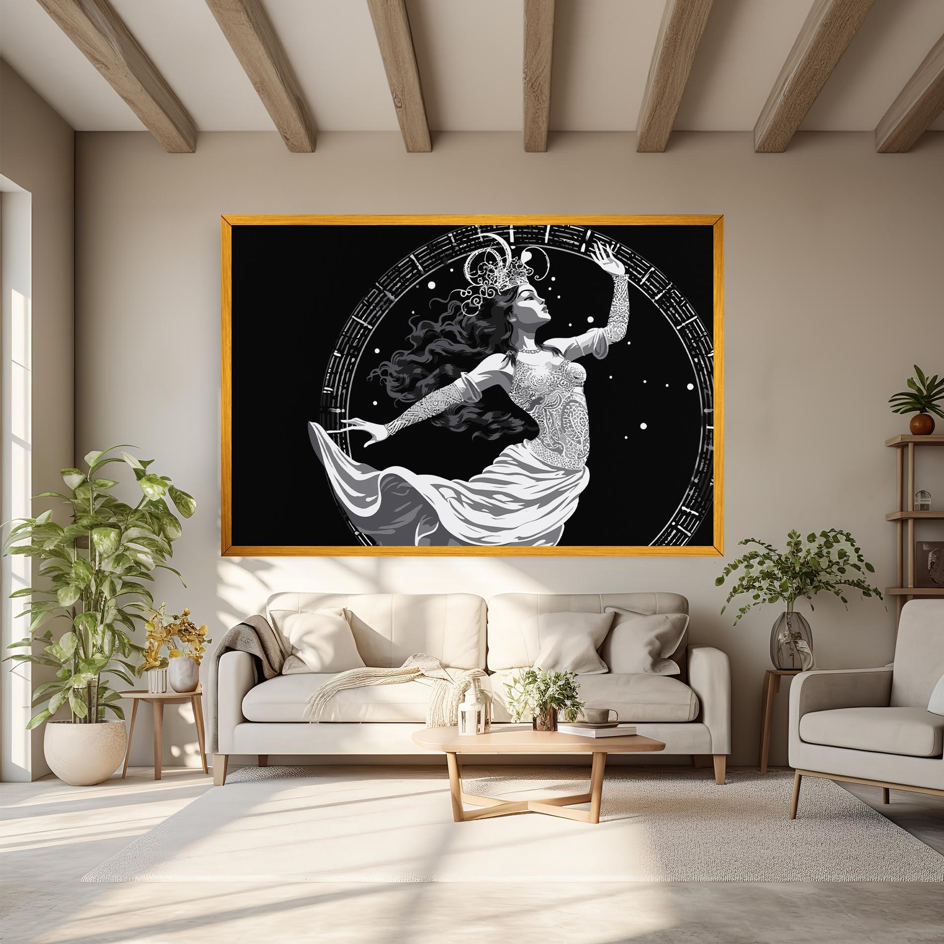 Leinwandbild Beautiful Witch mockup 6