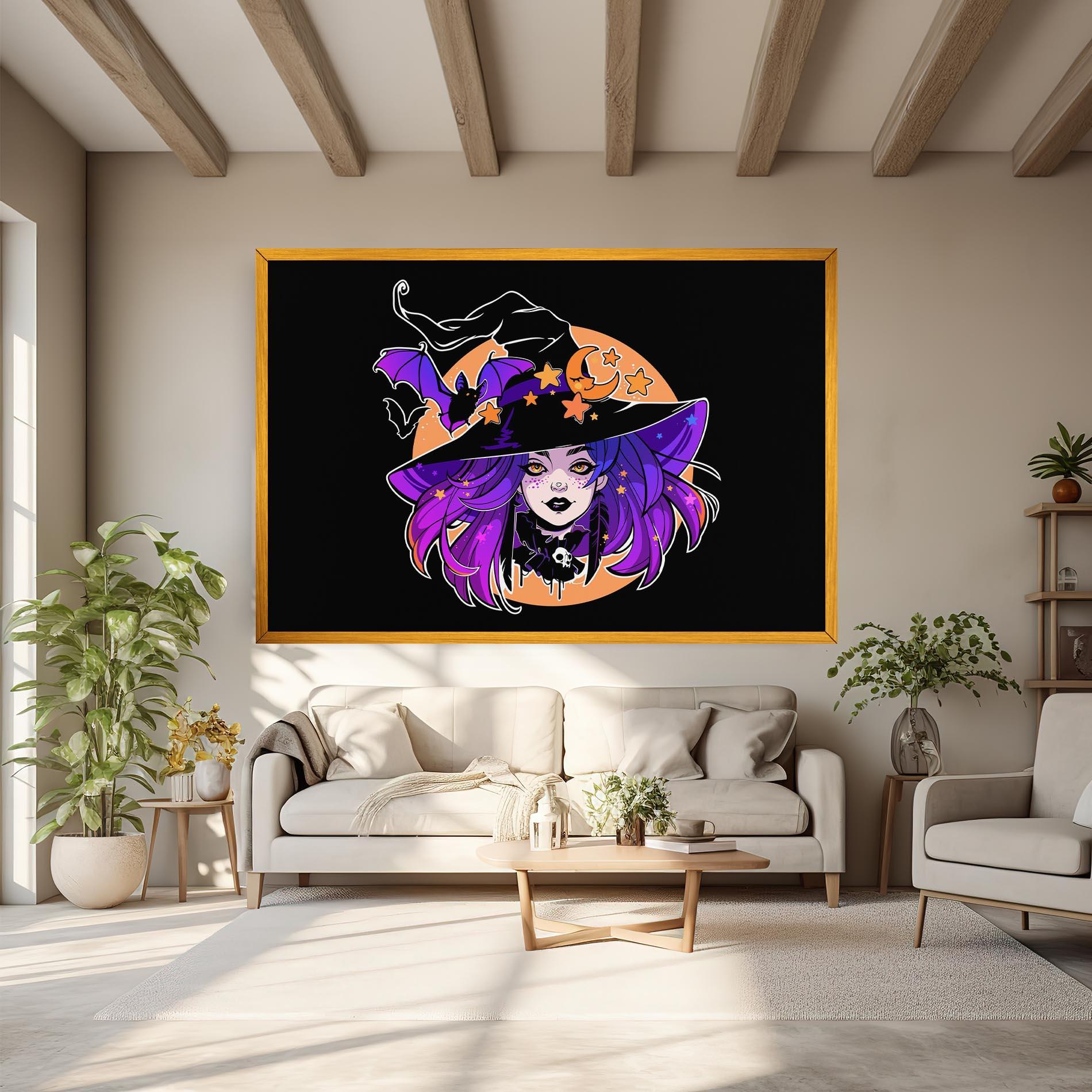 Leinwandbild Purple Witch mockup 6