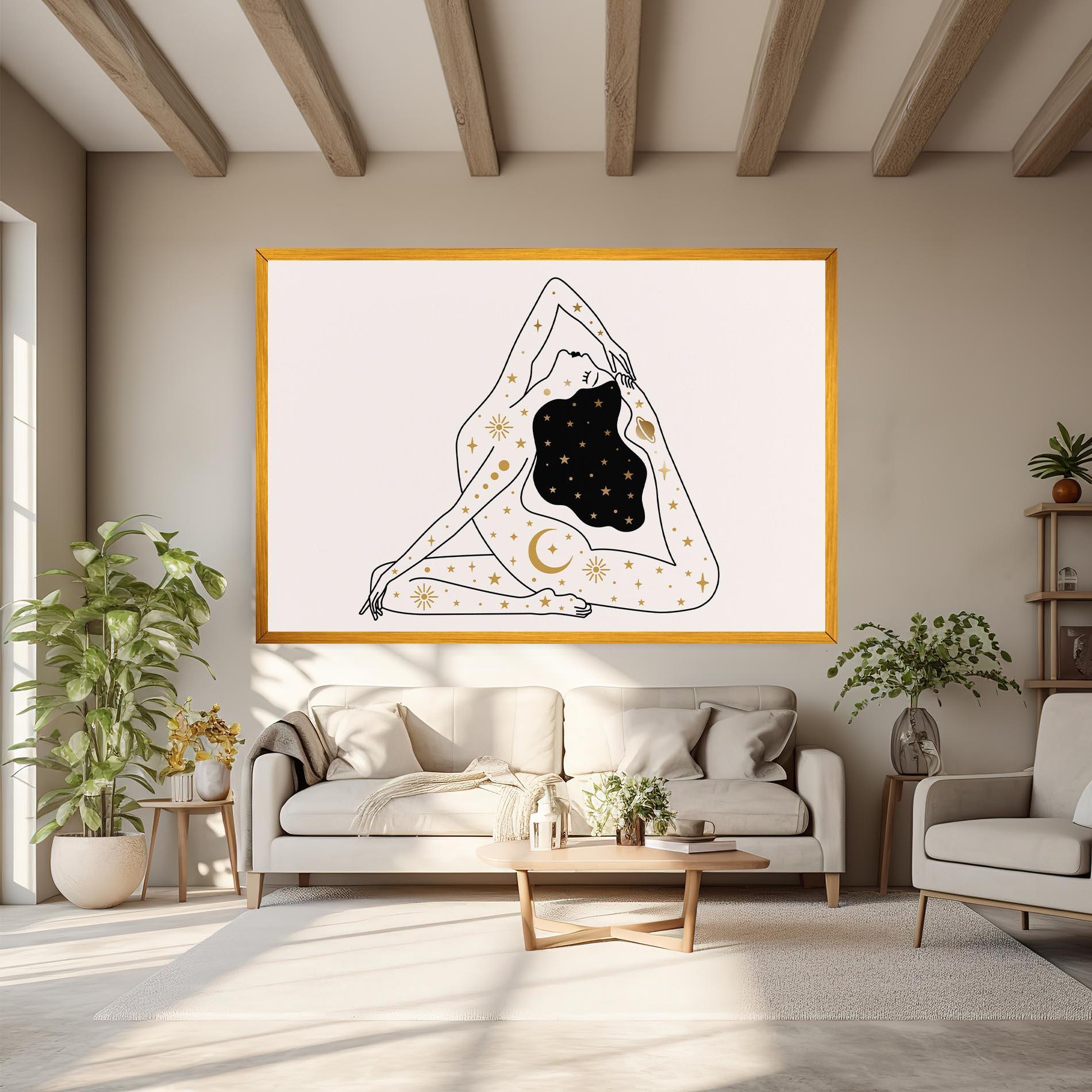 Leinwandbild Stars Witch mockup 6