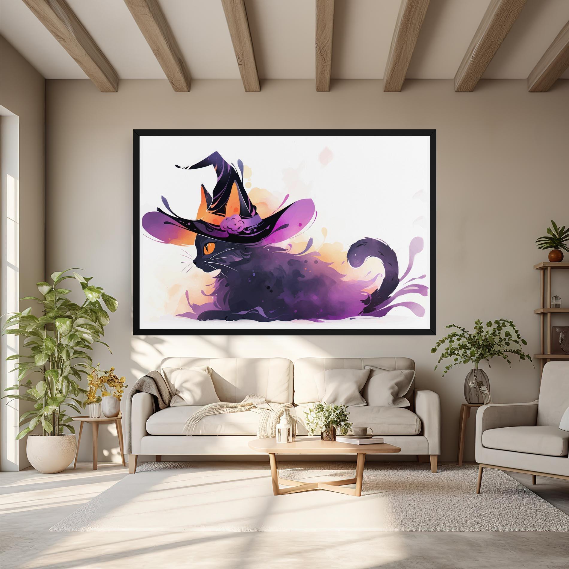 Leinwandbild Cat Witch mockup 6