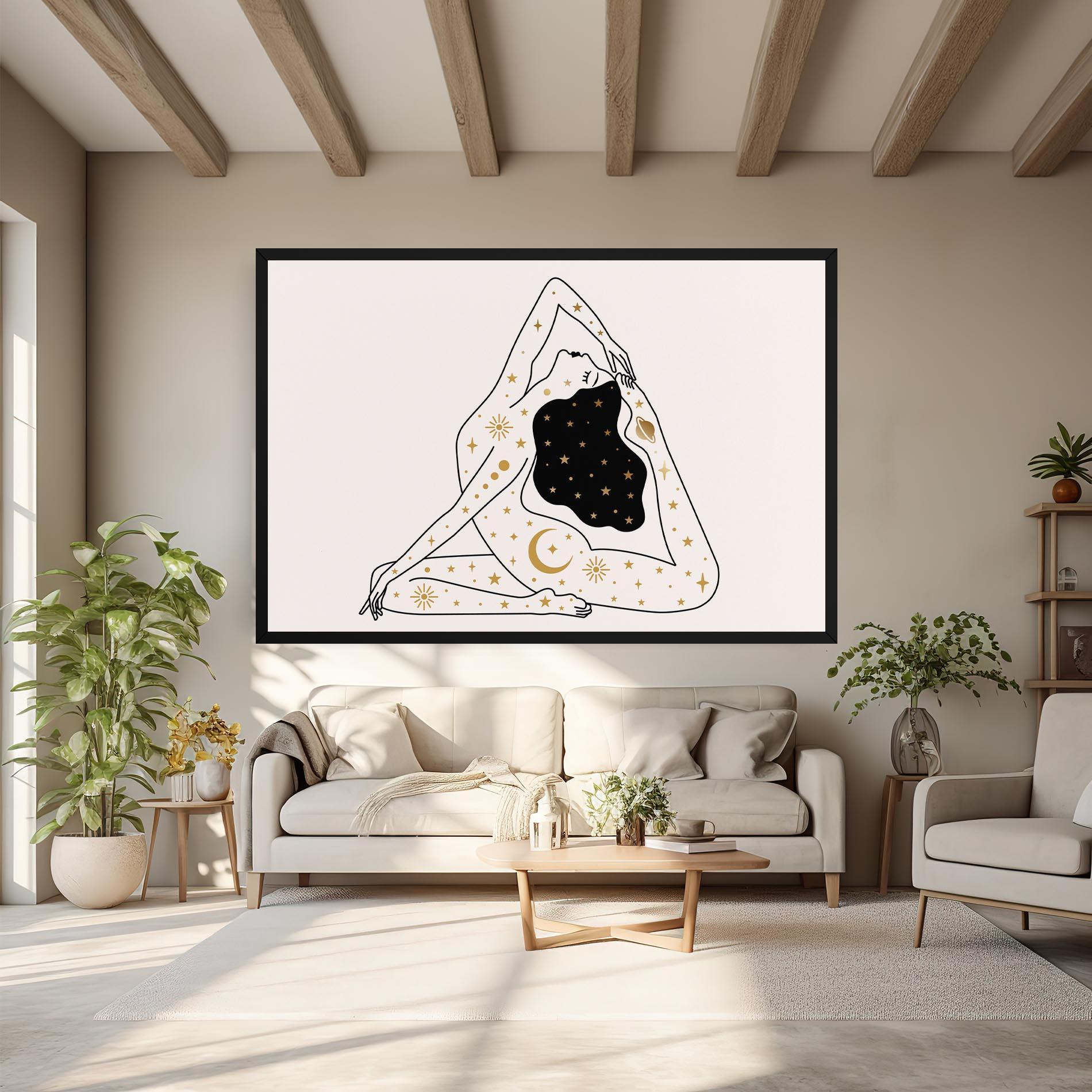 Leinwandbild Stars Witch mockup 6