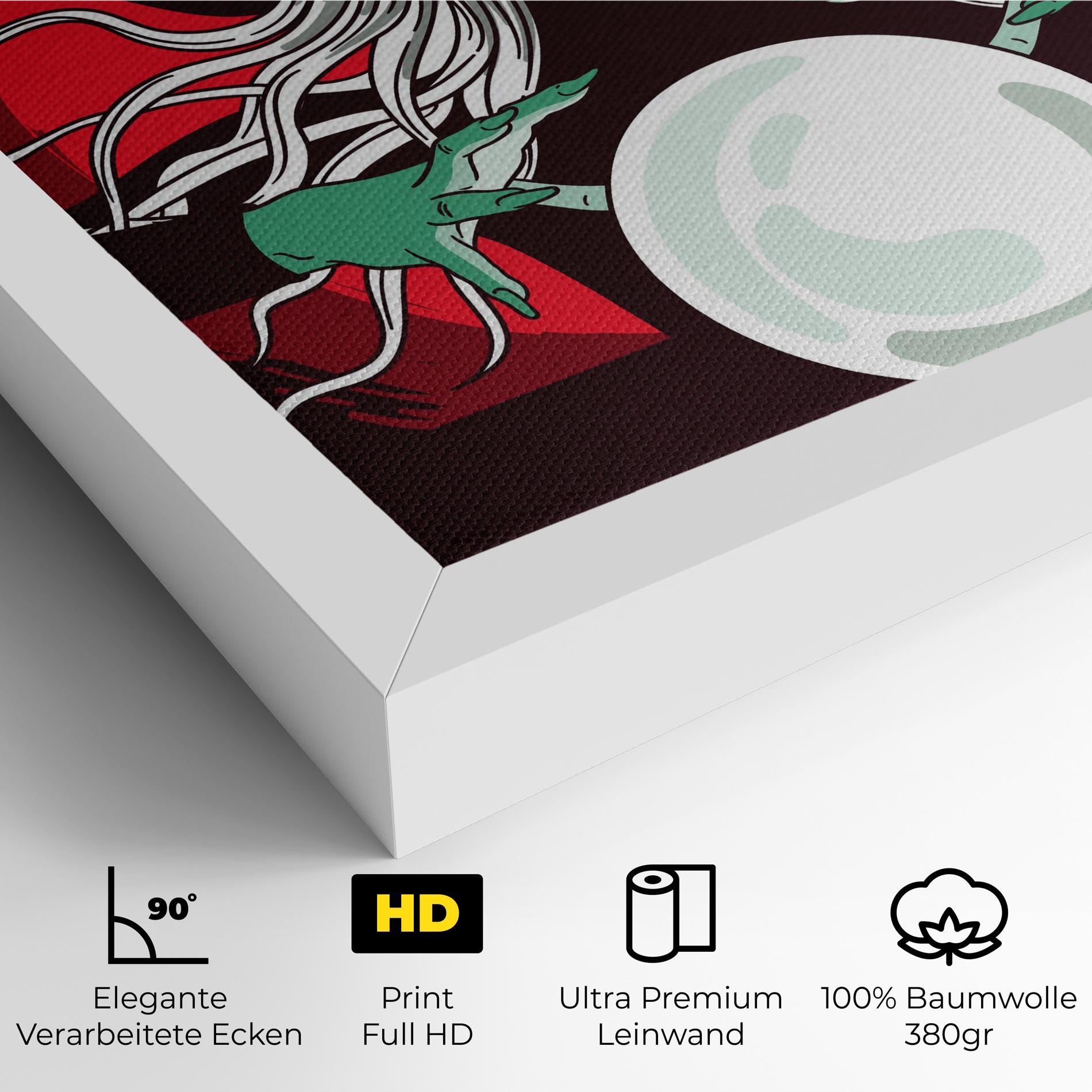 Leinwandbild Green Witch mockup 4