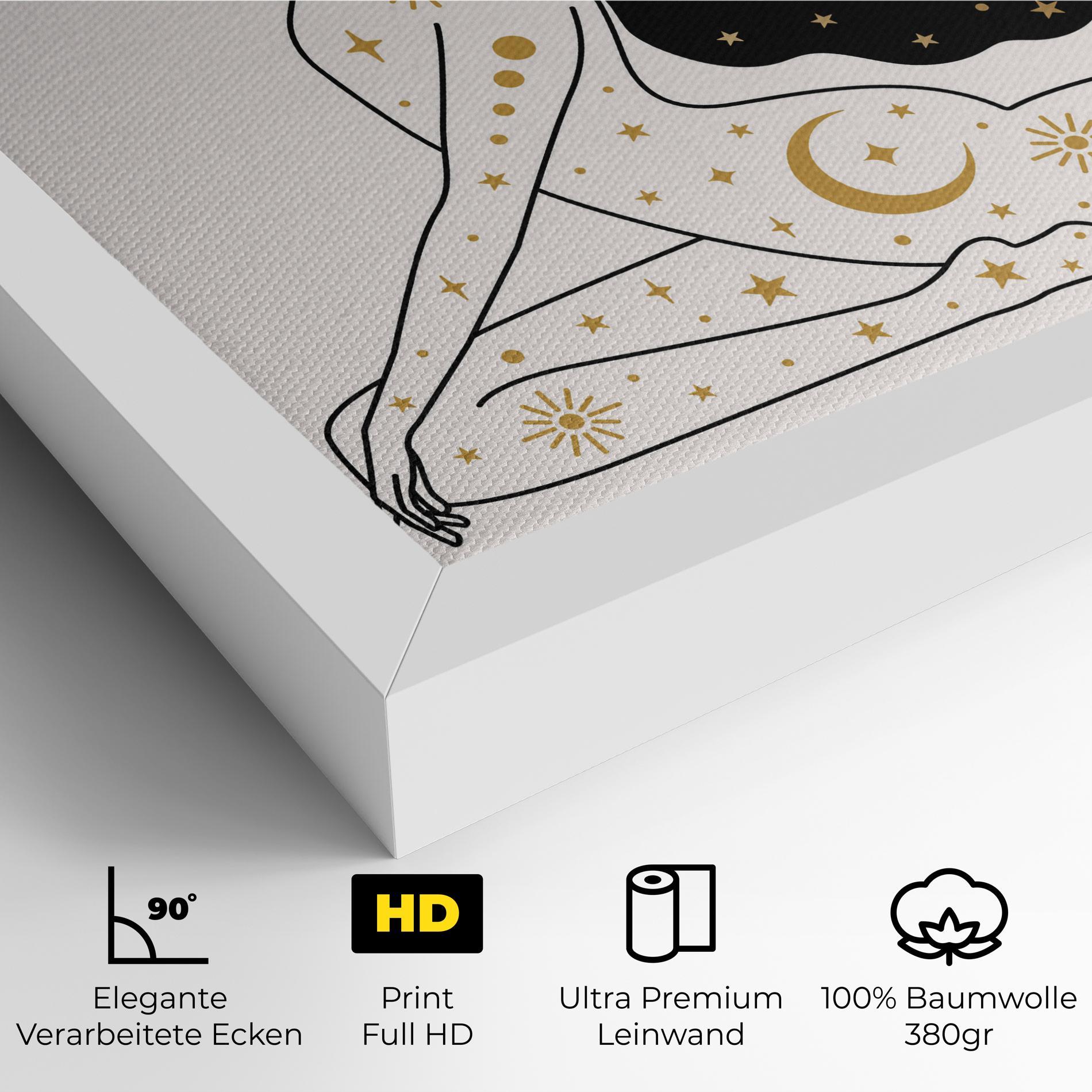 Leinwandbild Stars Witch mockup 4