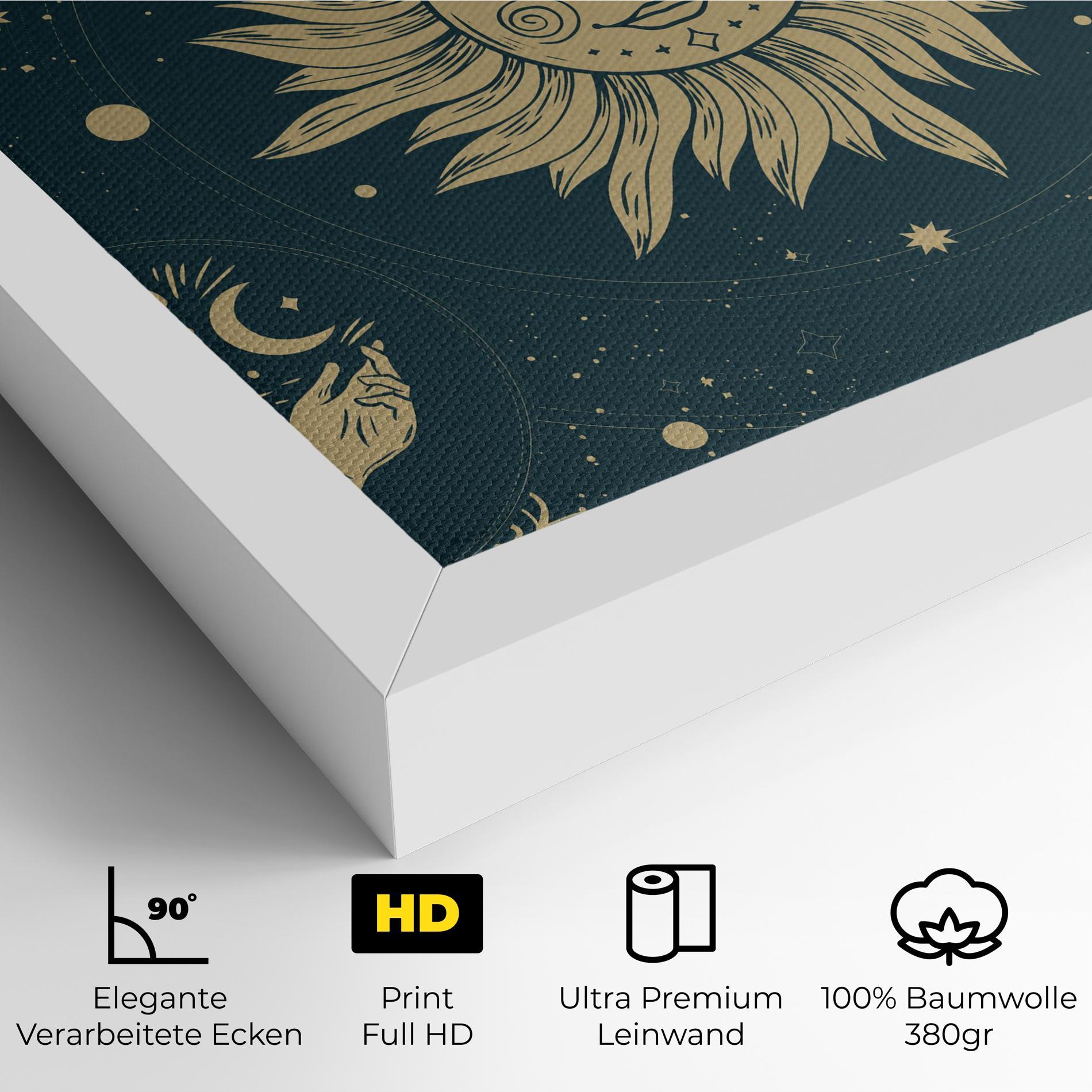 Leinwandbild Sun Face Magic mockup 4