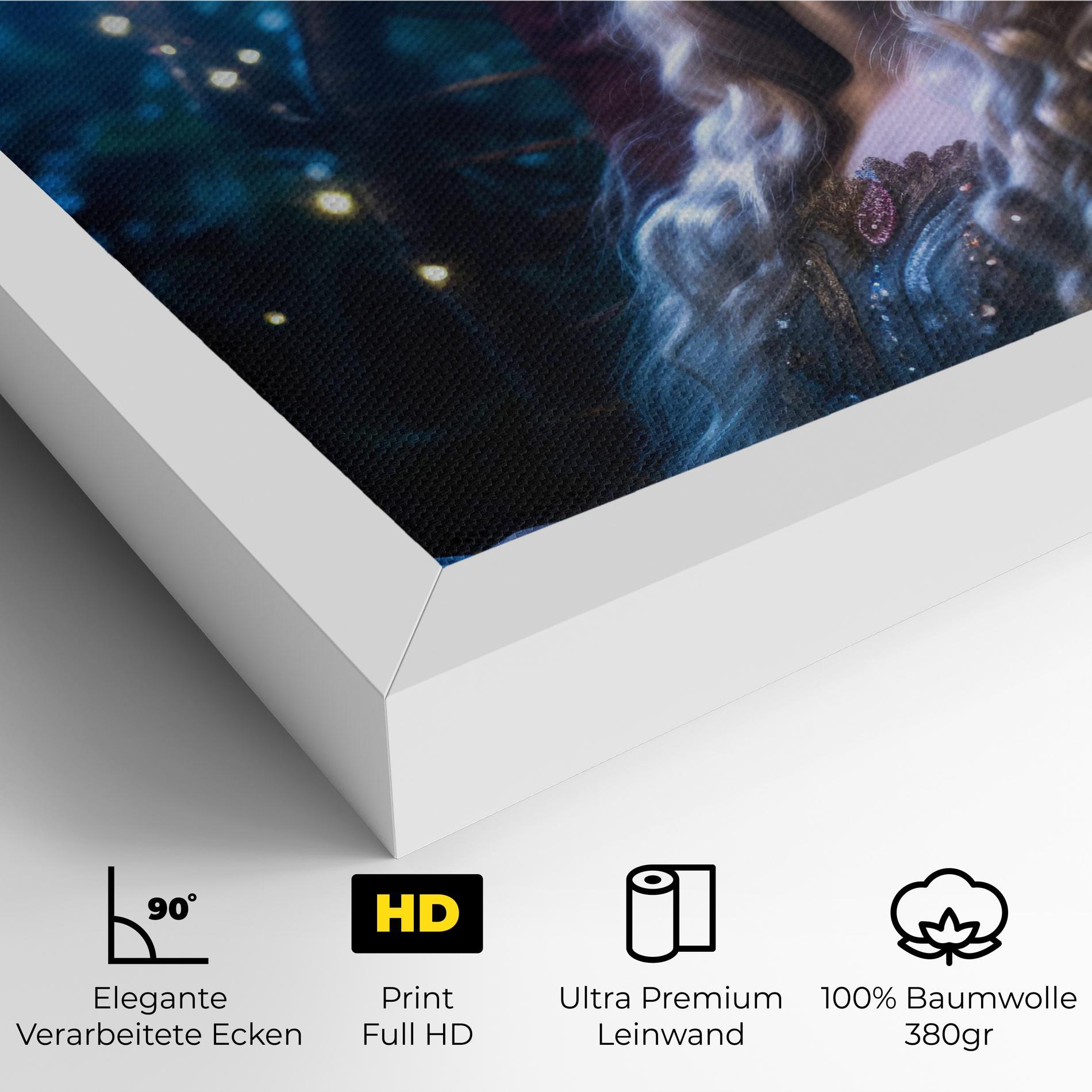 Leinwandbild Witch Sleeping mockup 4