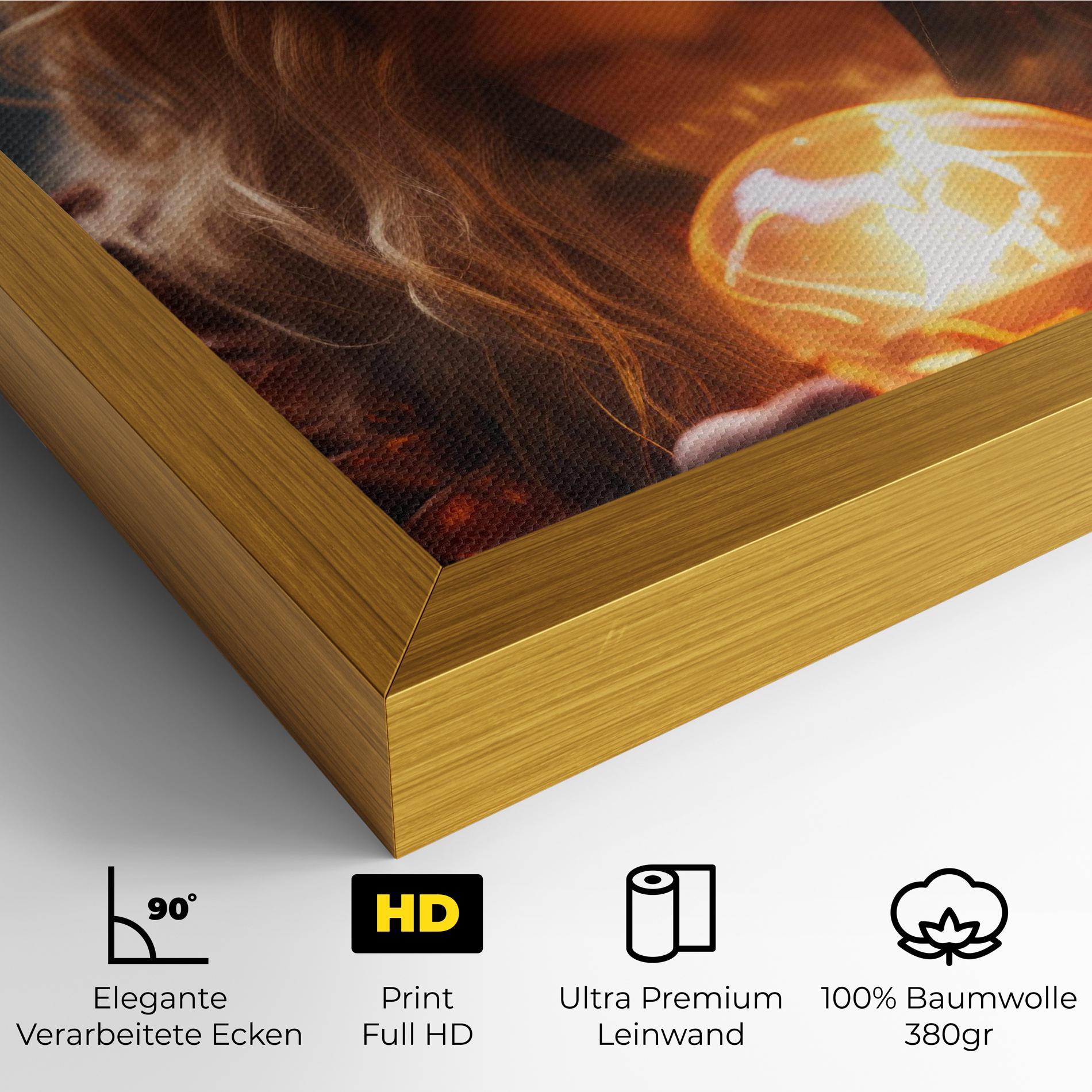 Leinwandbild Beautiful Woman Witch mockup 4