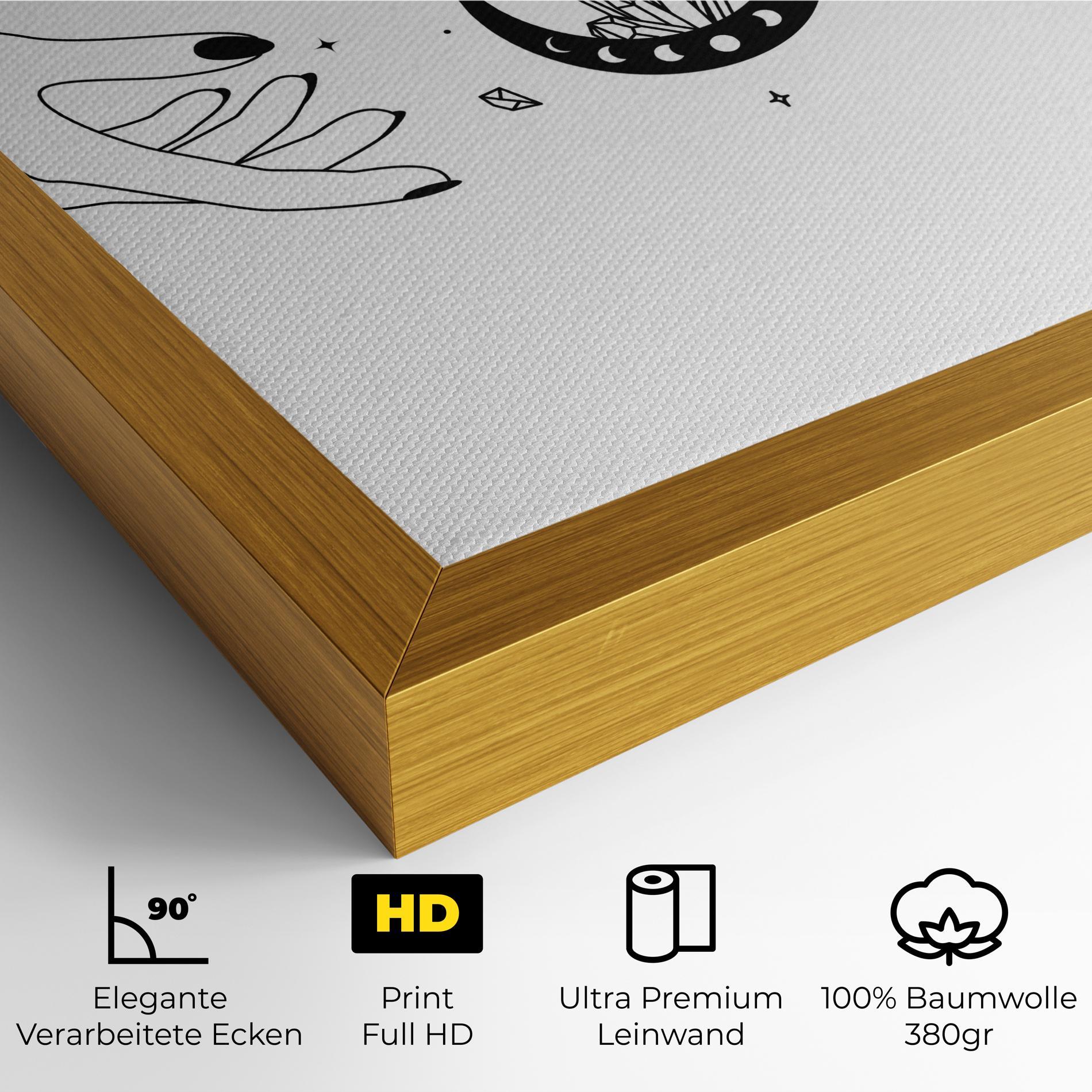 Leinwandbild Crystal Hand mockup 4