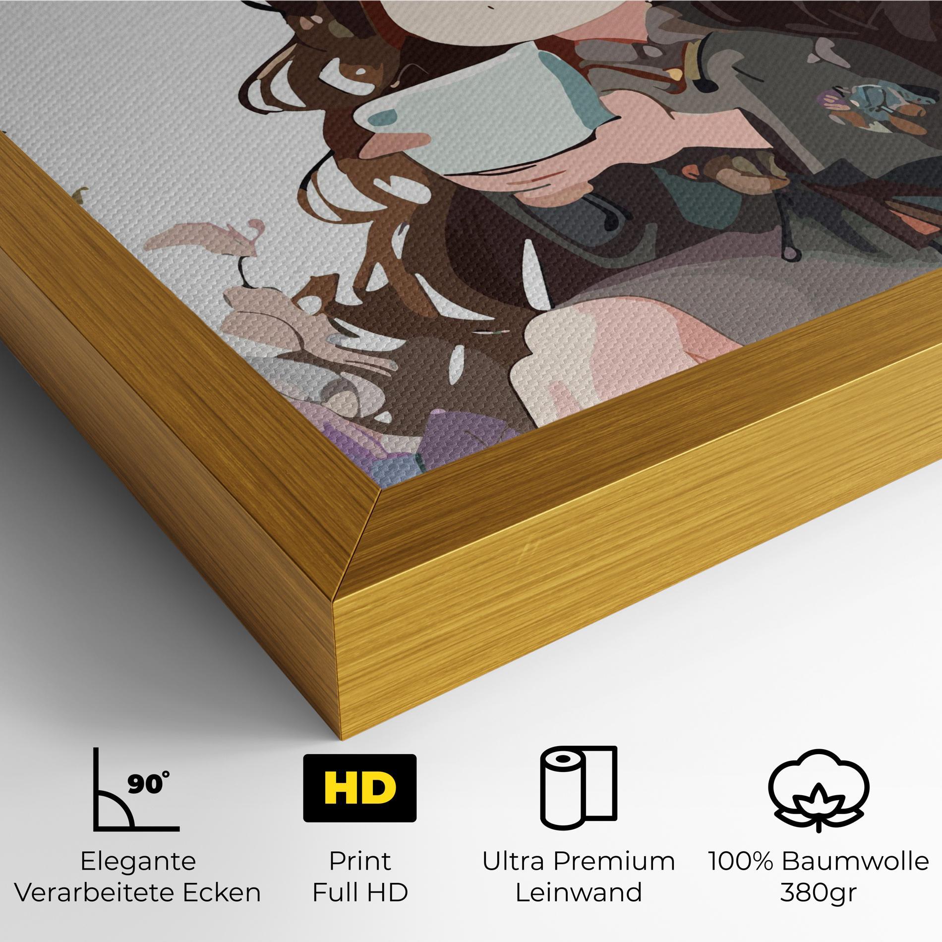 Leinwandbild Cute Witch mockup 4