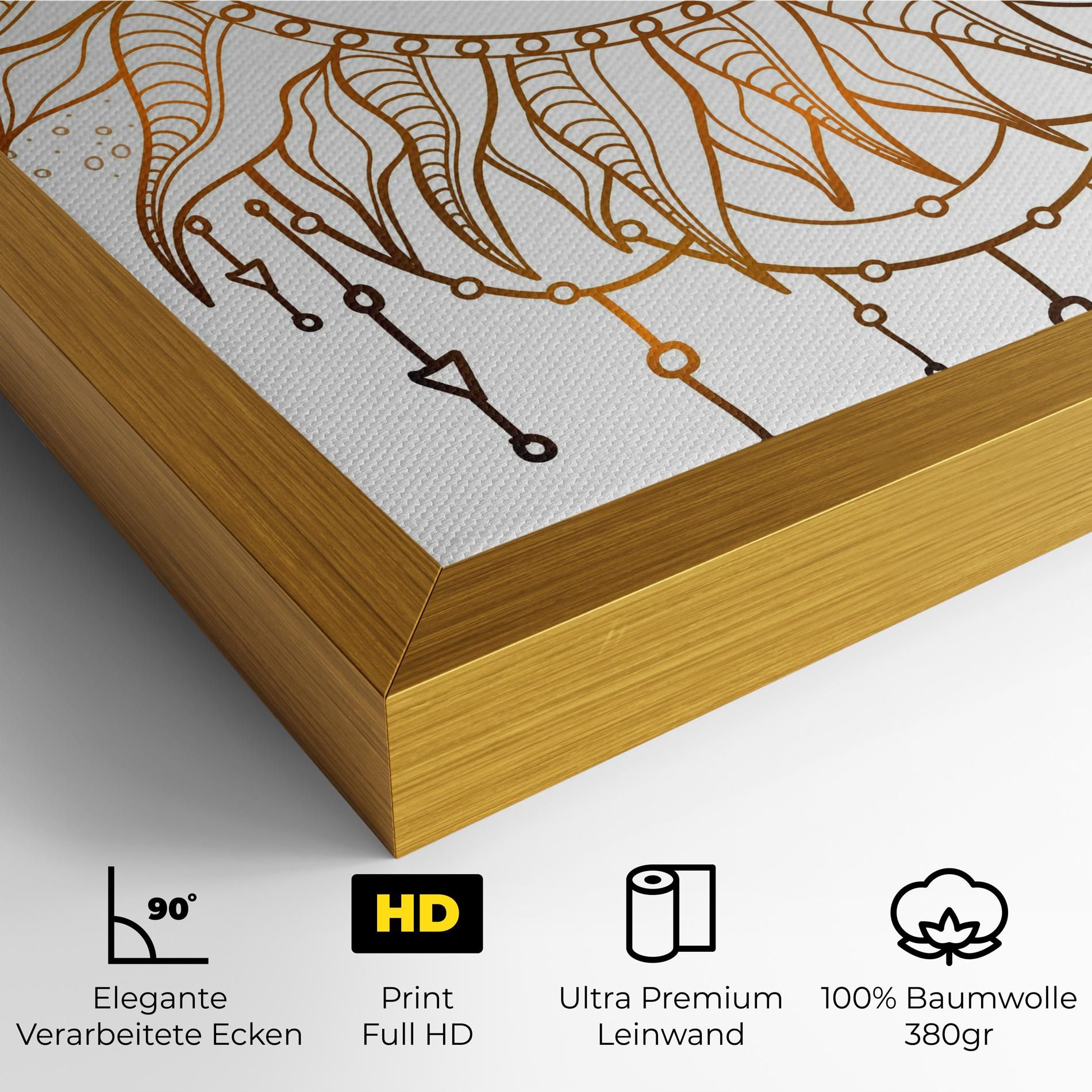 Gold Sun Face mockup 4