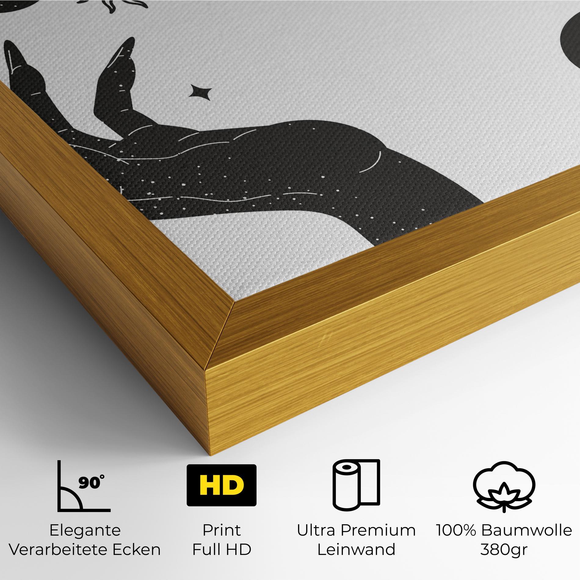 Leinwandbild Magic Moon Hands mockup 4