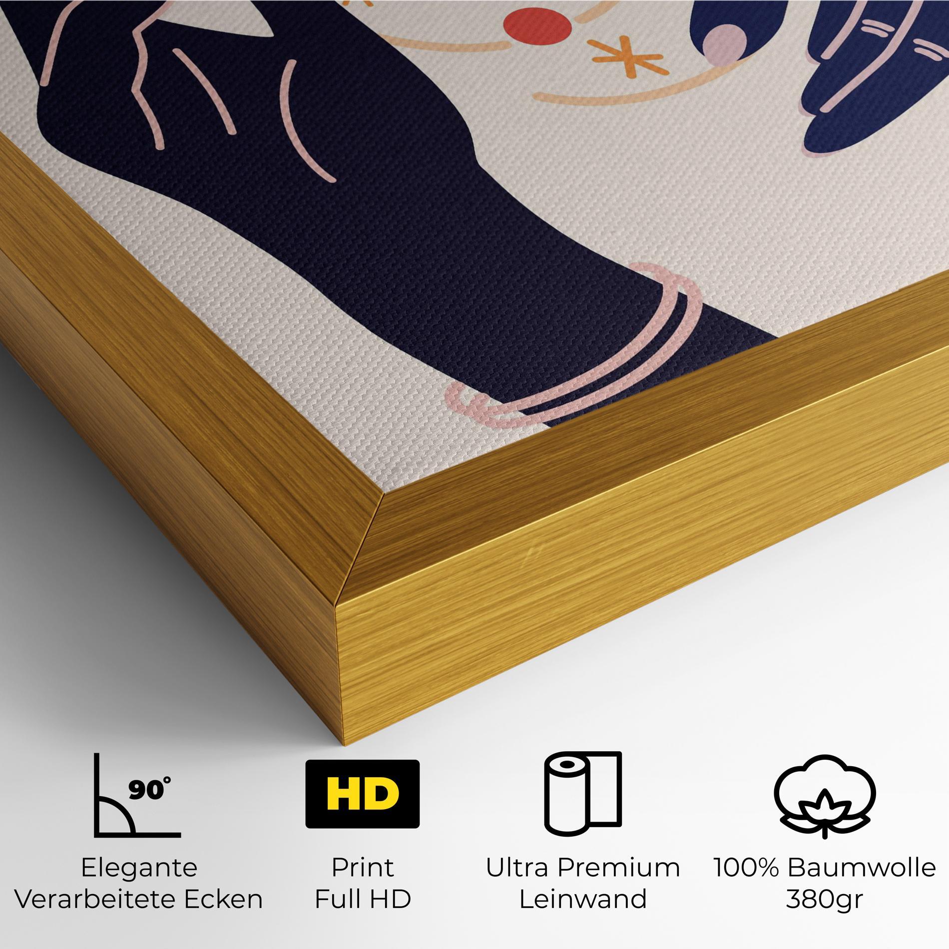 Leinwandbild Magic Purple Hands mockup 4