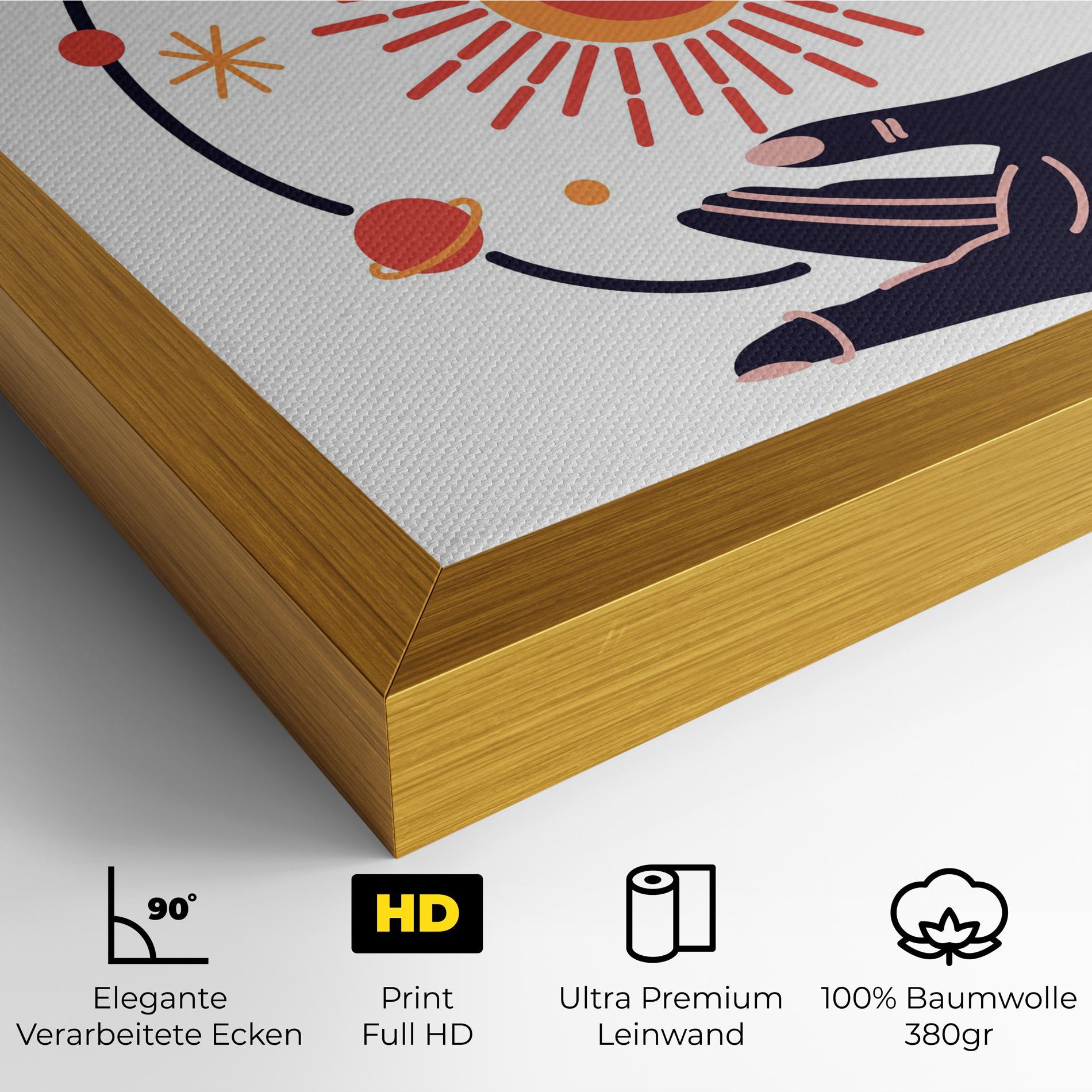 Leinwandbild Purple Magic Hands mockup 4