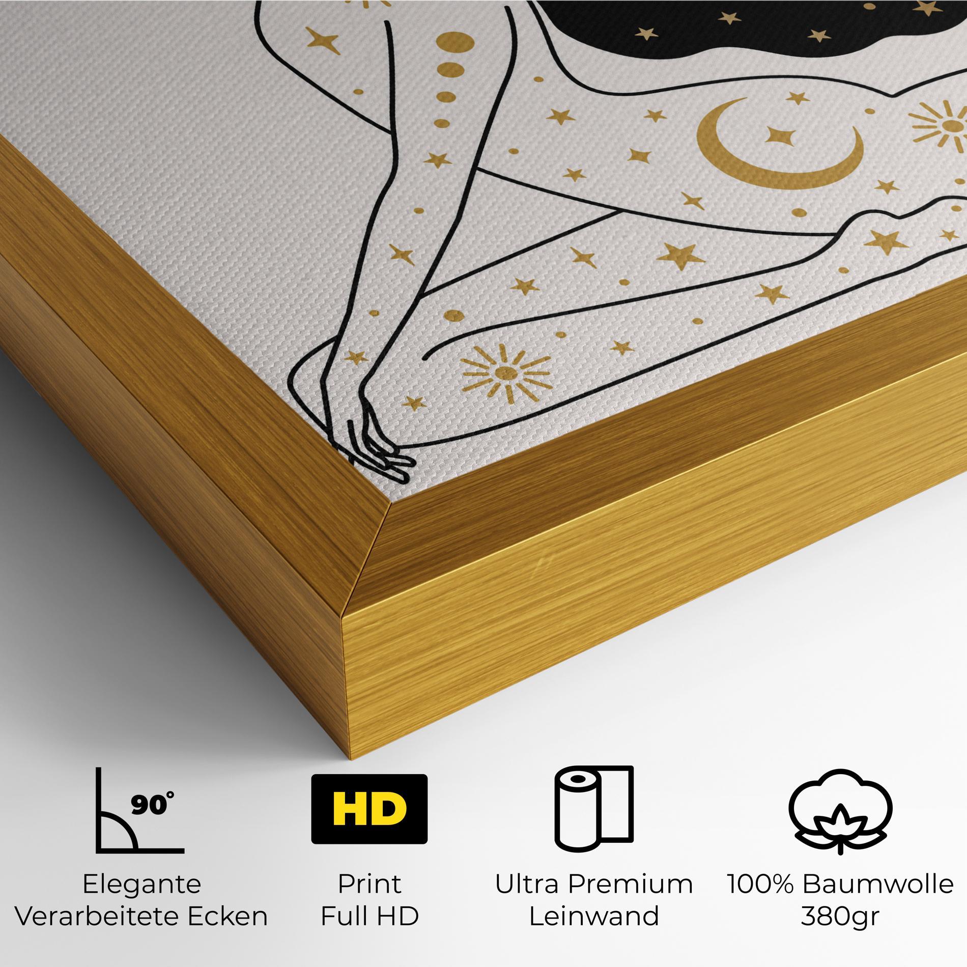 Leinwandbild Stars Witch mockup 4