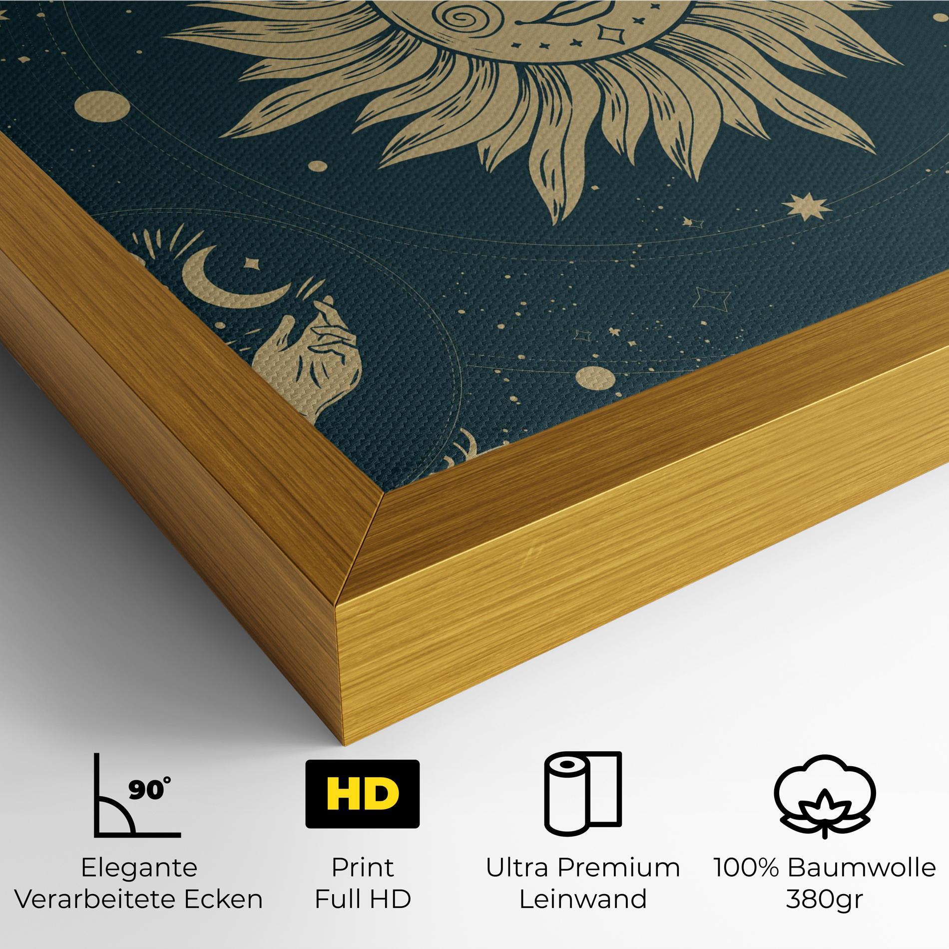 Leinwandbild Sun Face Magic mockup 4