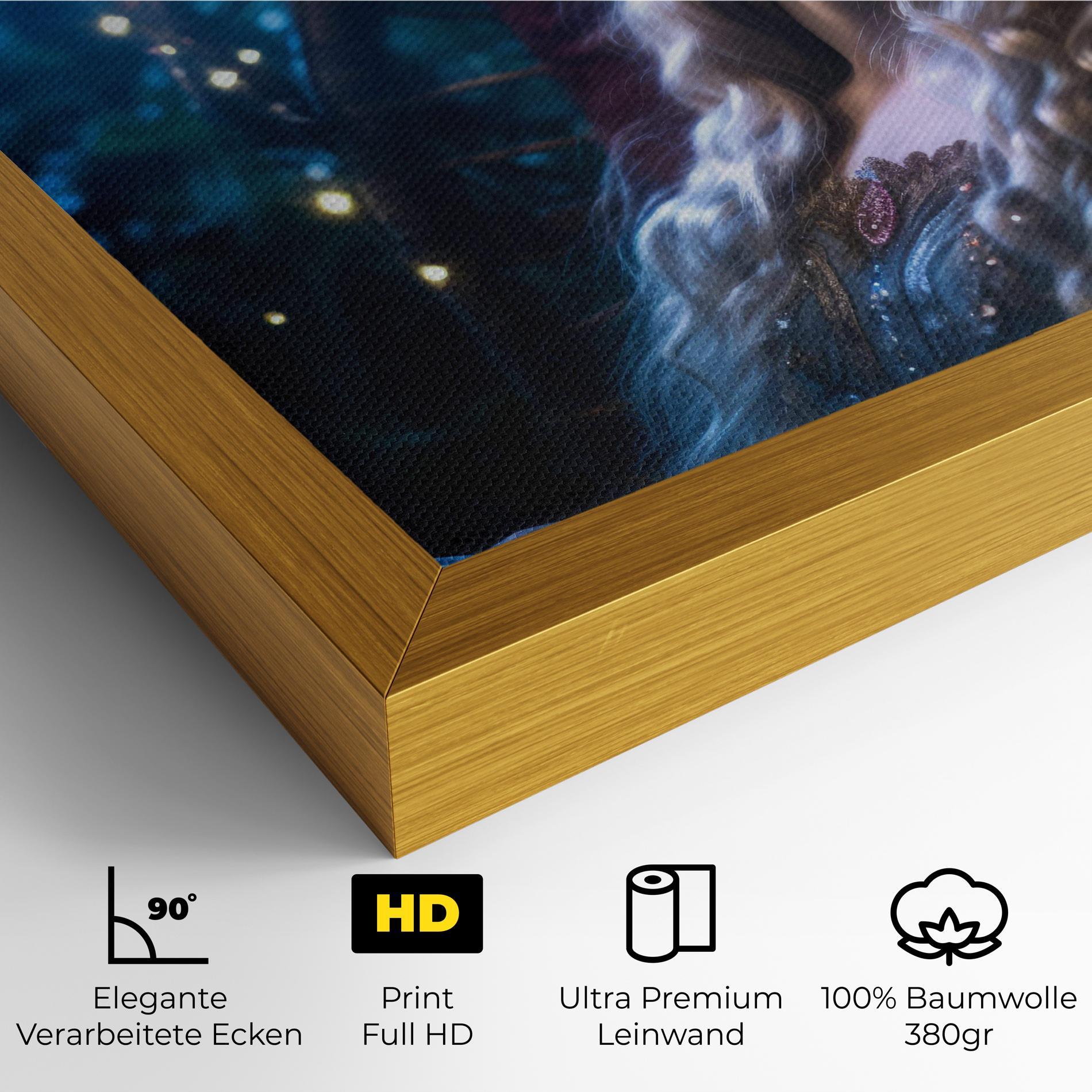 Leinwandbild Witch Sleeping mockup 4