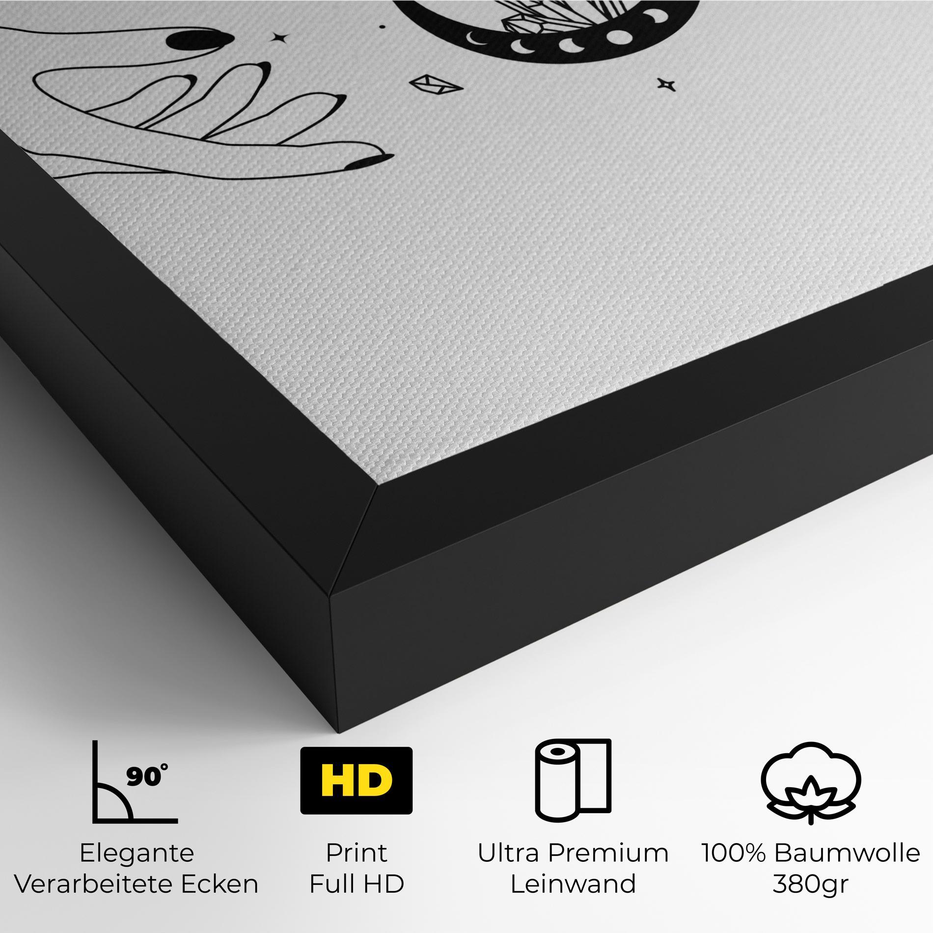 Leinwandbild Crystal Hand mockup 4