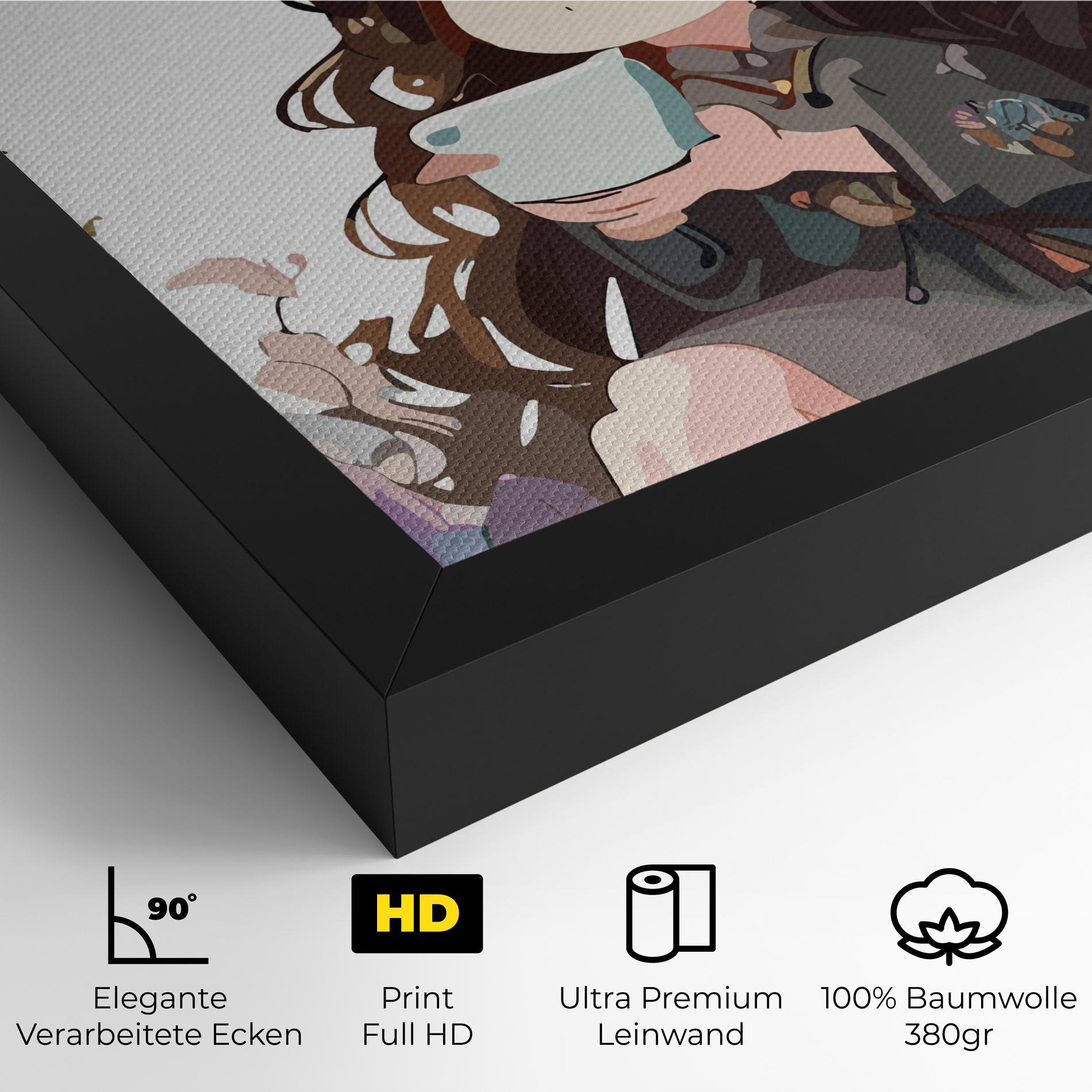 Leinwandbild Cute Witch mockup 4