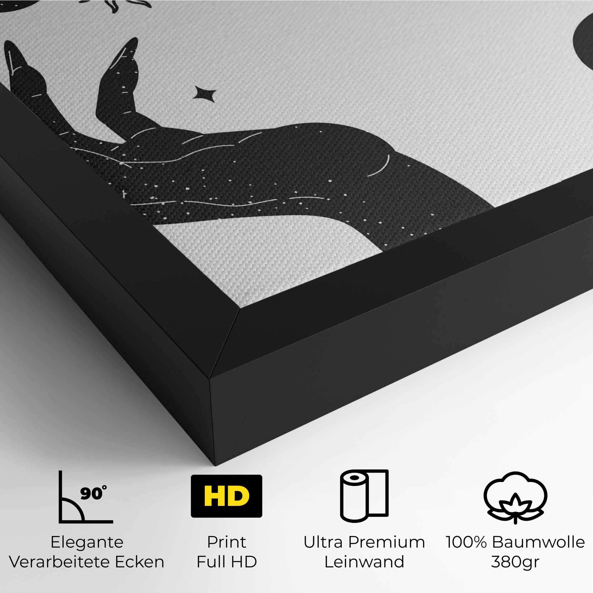 Leinwandbild Magic Moon Hands mockup 4