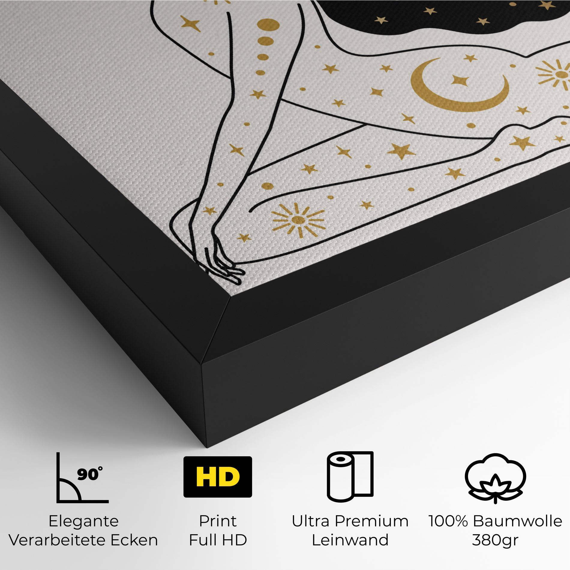 Leinwandbild Stars Witch mockup 4