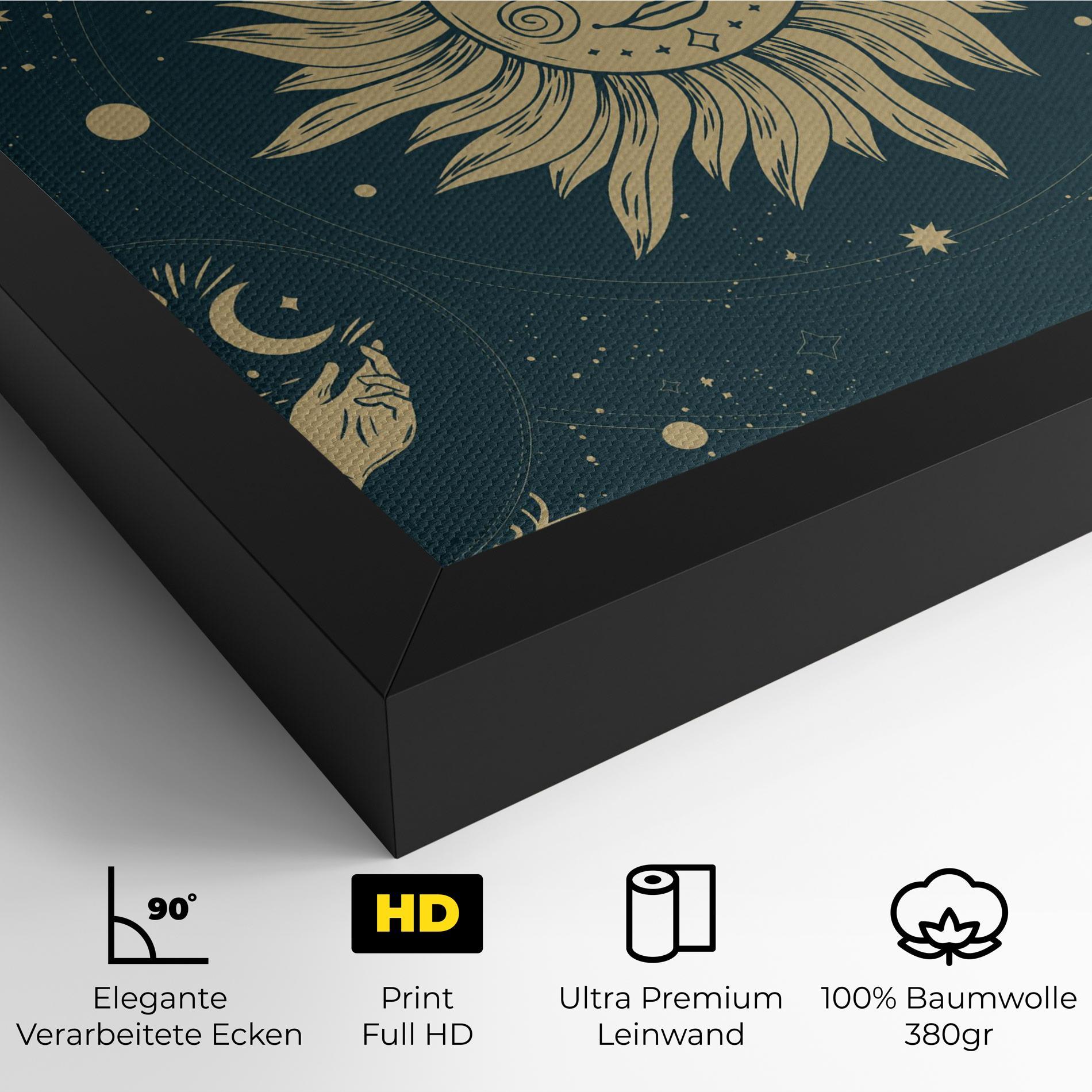 Leinwandbild Sun Face Magic mockup 4