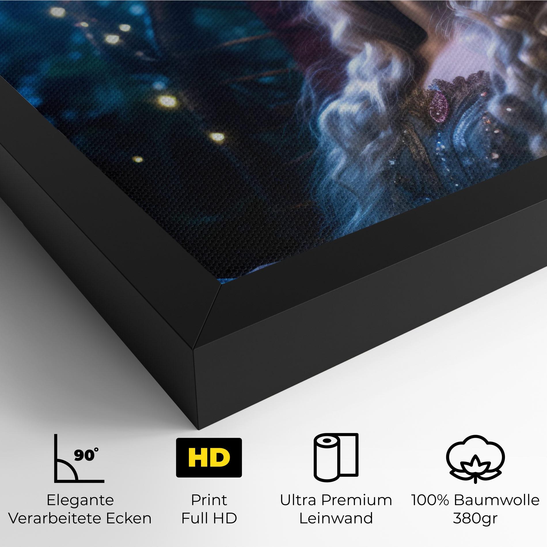 Leinwandbild Witch Sleeping mockup 4