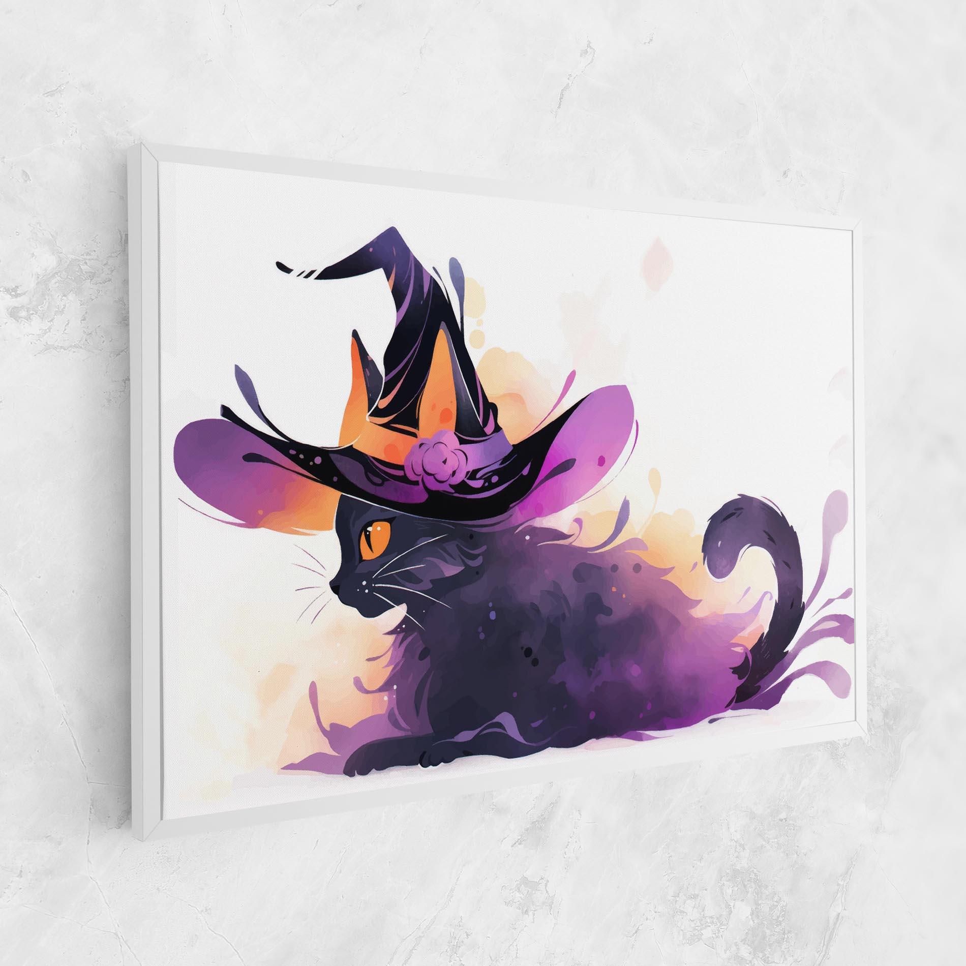 Leinwandbild Cat Witch mockup 1