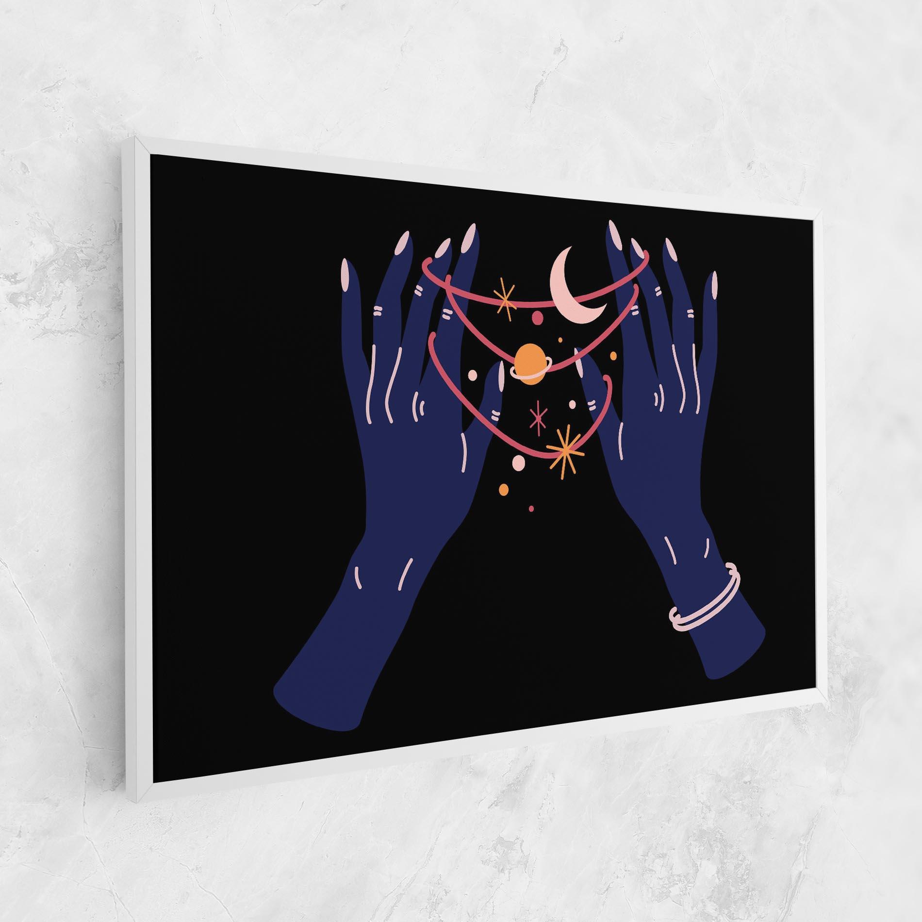 Leinwandbild Pretty Hands Witch mockup 1