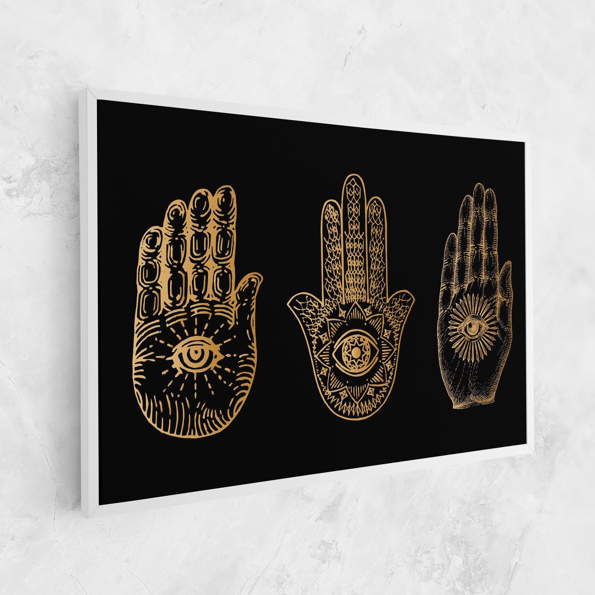 Leinwandbild Witch Gold Hands mockup 1