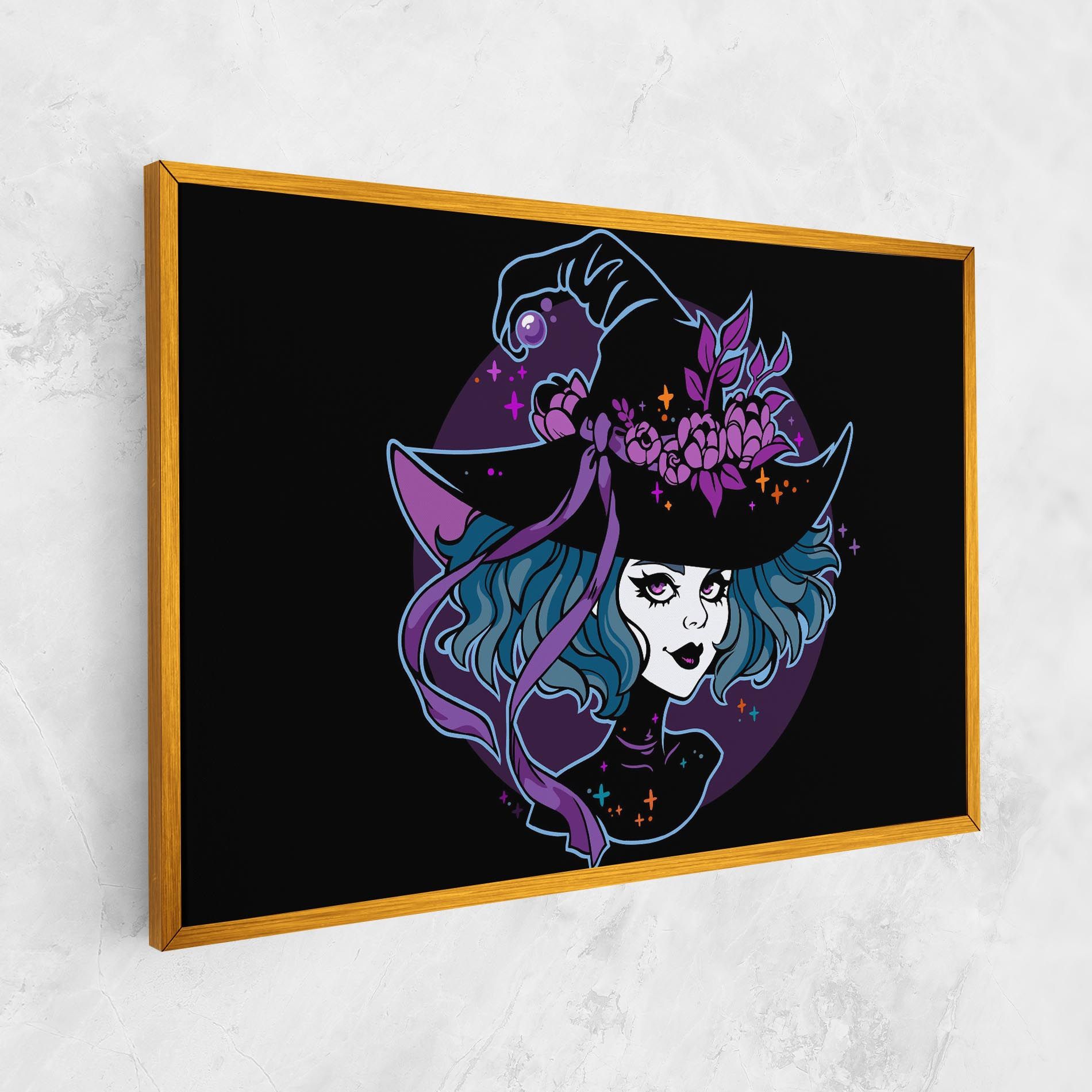 Cute Purple Witch mockup 1