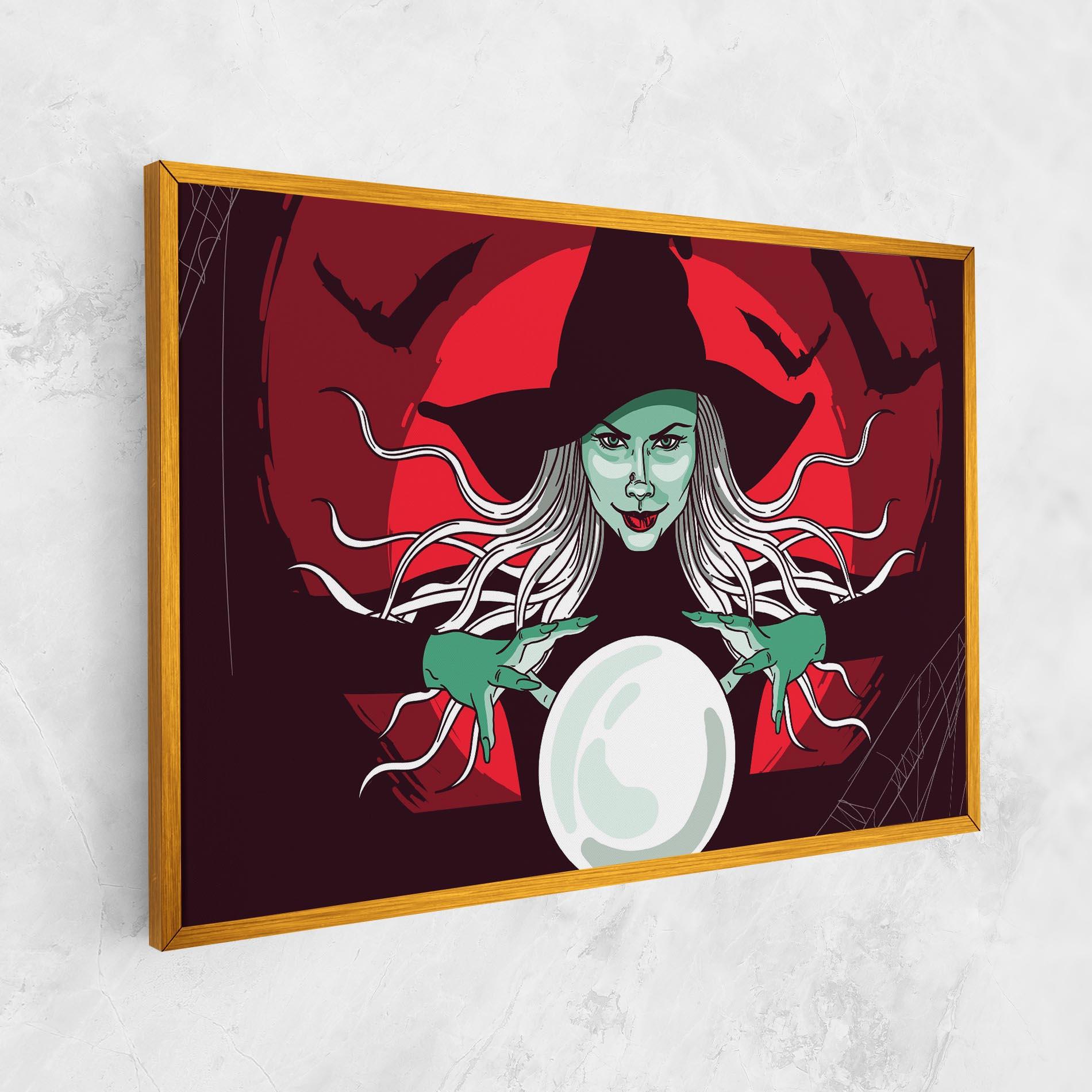 Leinwandbild Green Witch mockup 1