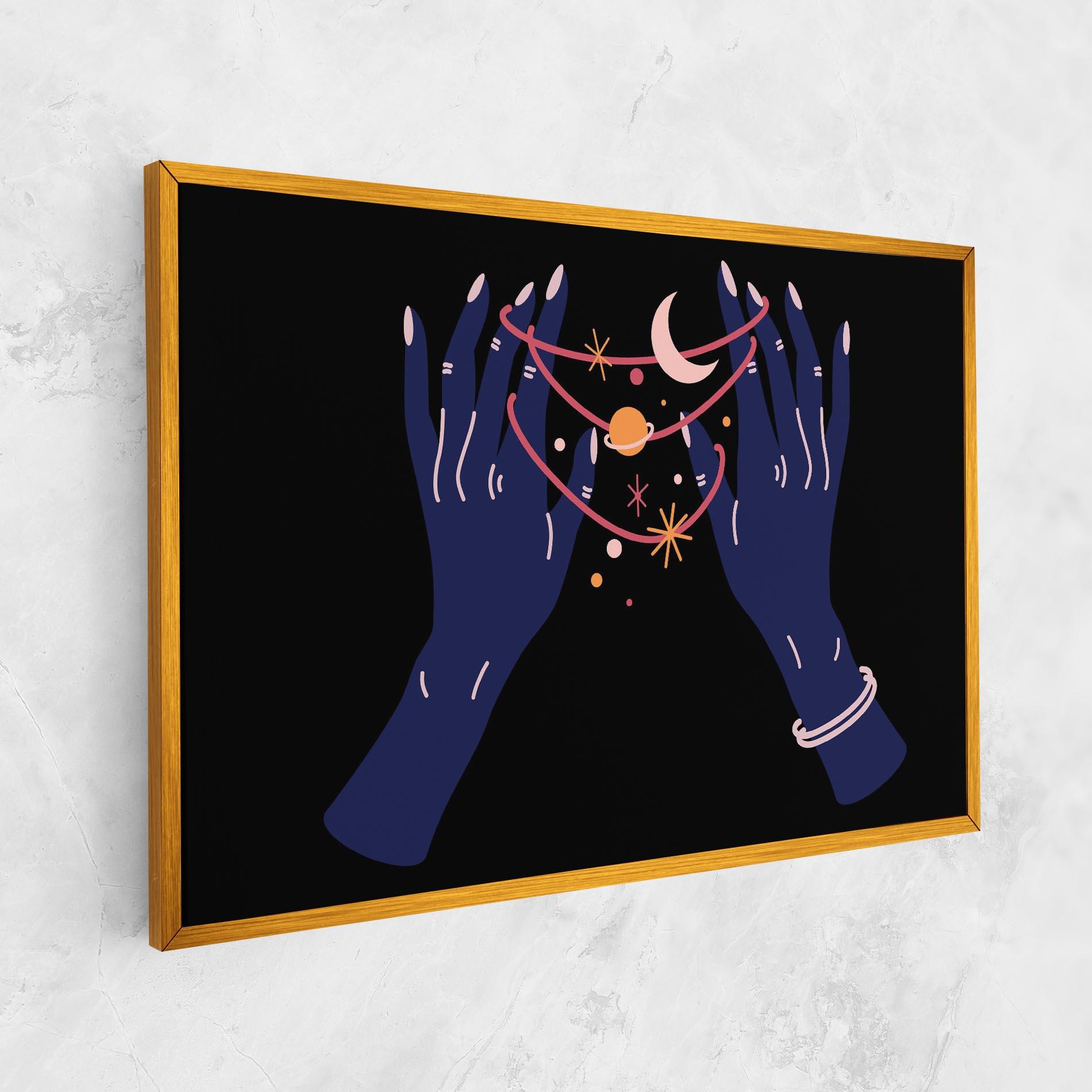 Leinwandbild Pretty Hands Witch mockup 1