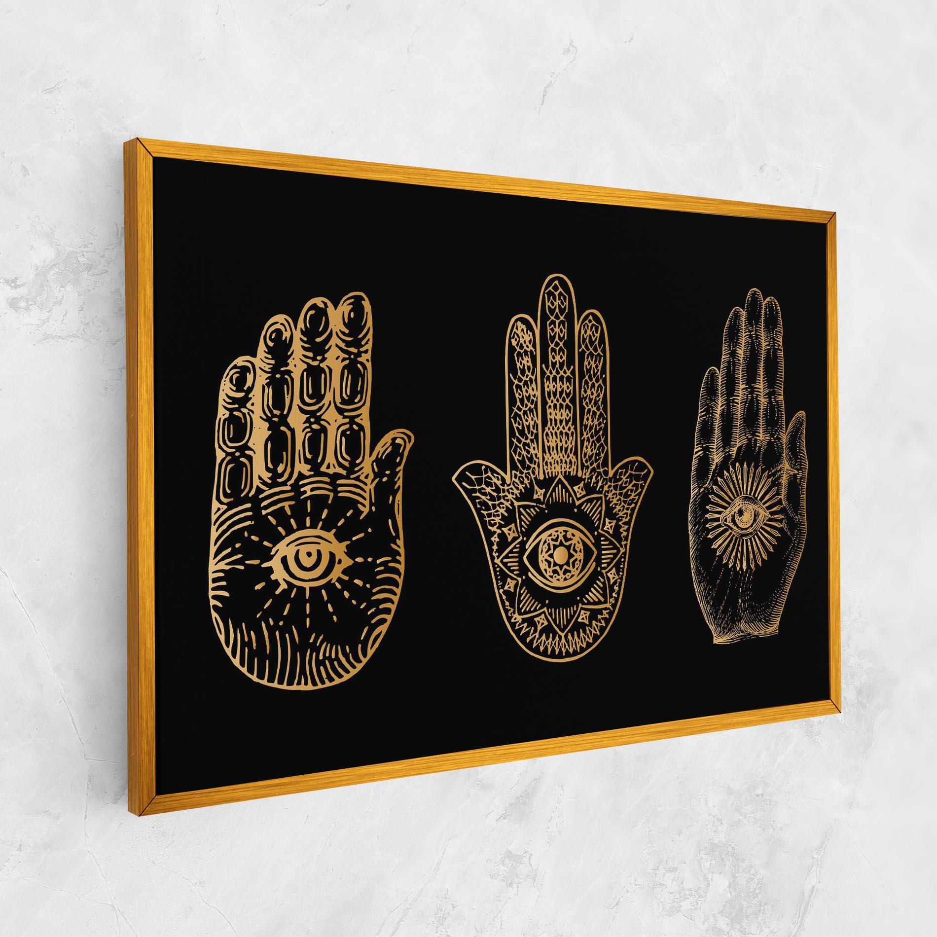 Leinwandbild Witch Gold Hands mockup 1
