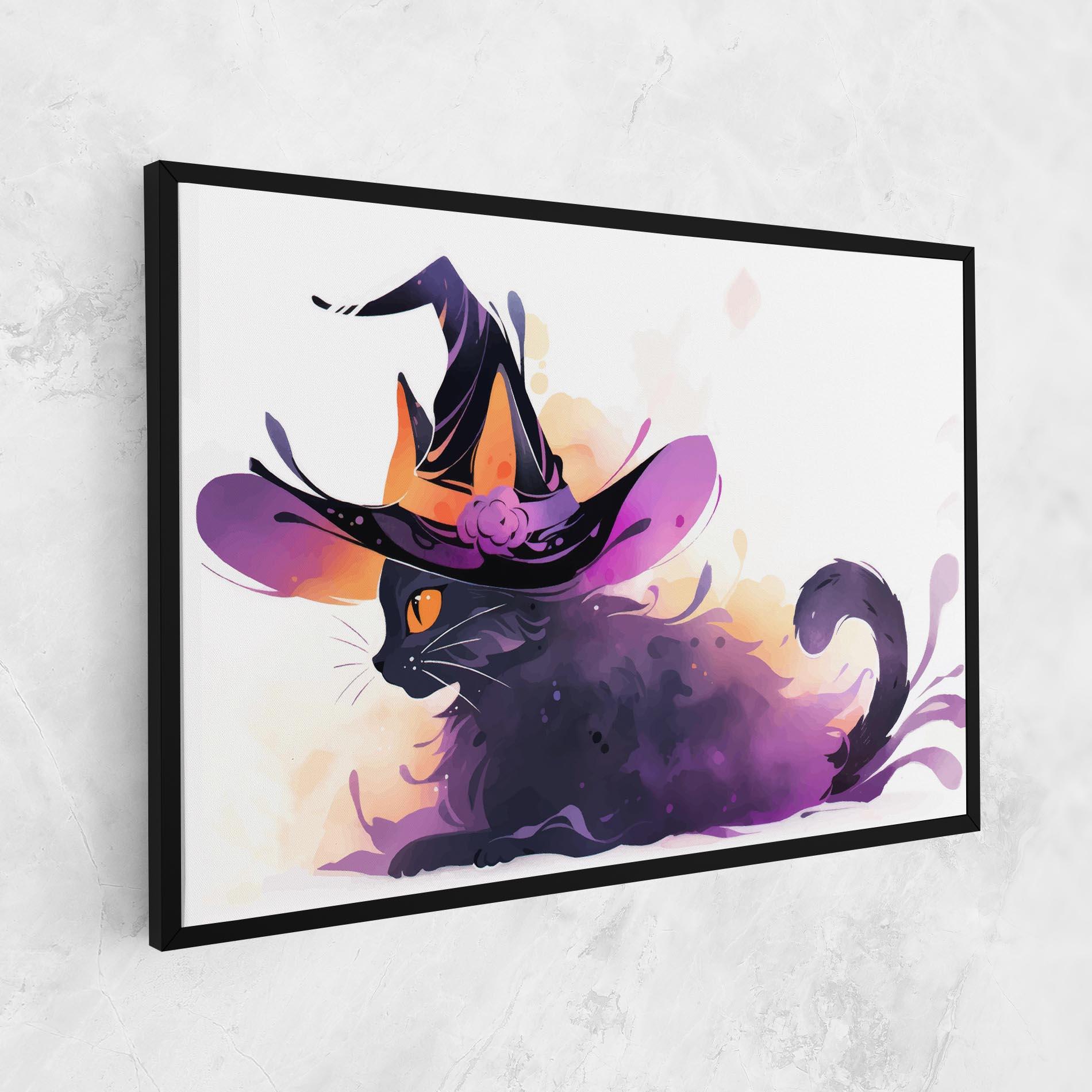 Leinwandbild Cat Witch mockup 1