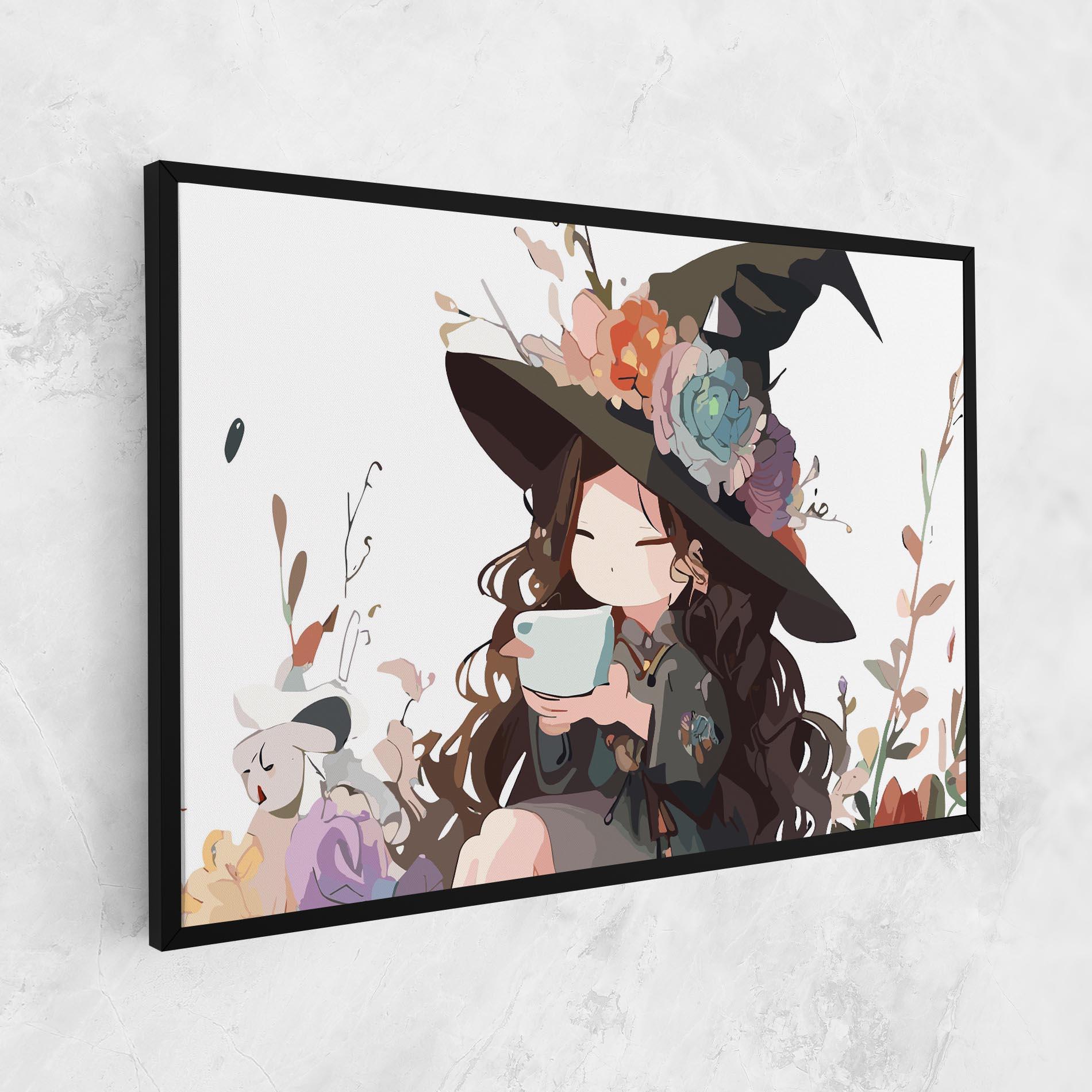 Leinwandbild Cute Witch mockup 1