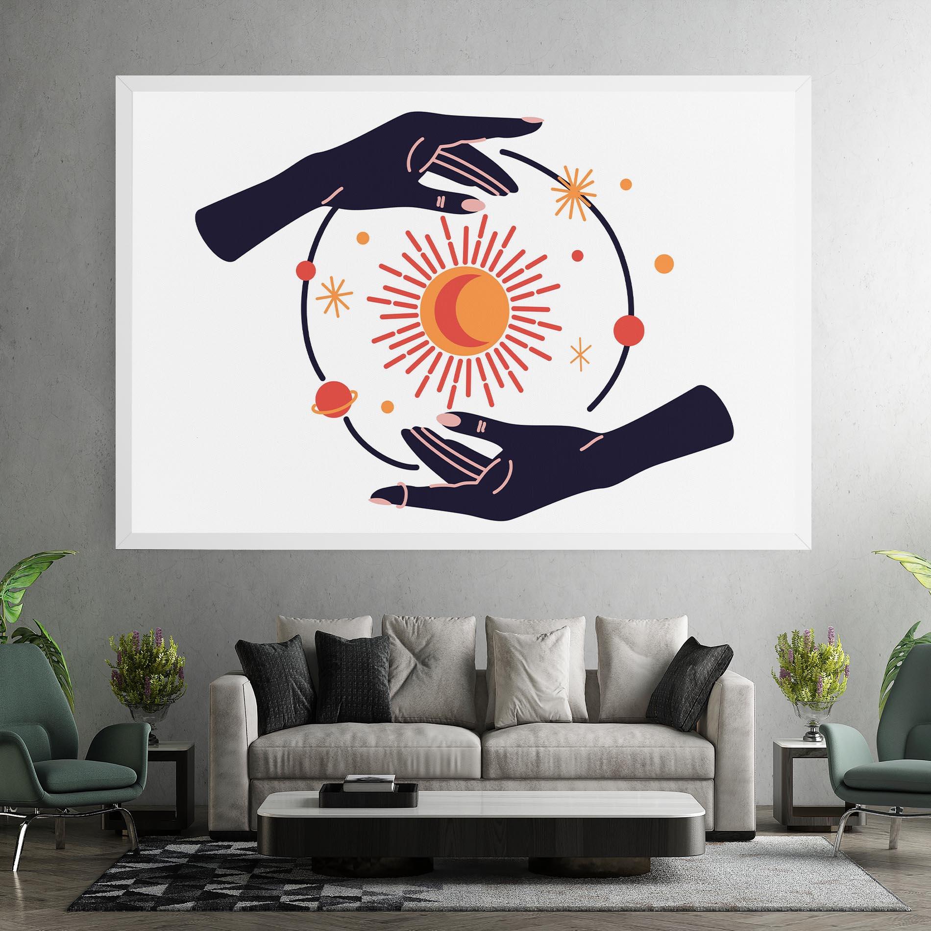 Leinwandbild Purple Magic Hands mockup 7