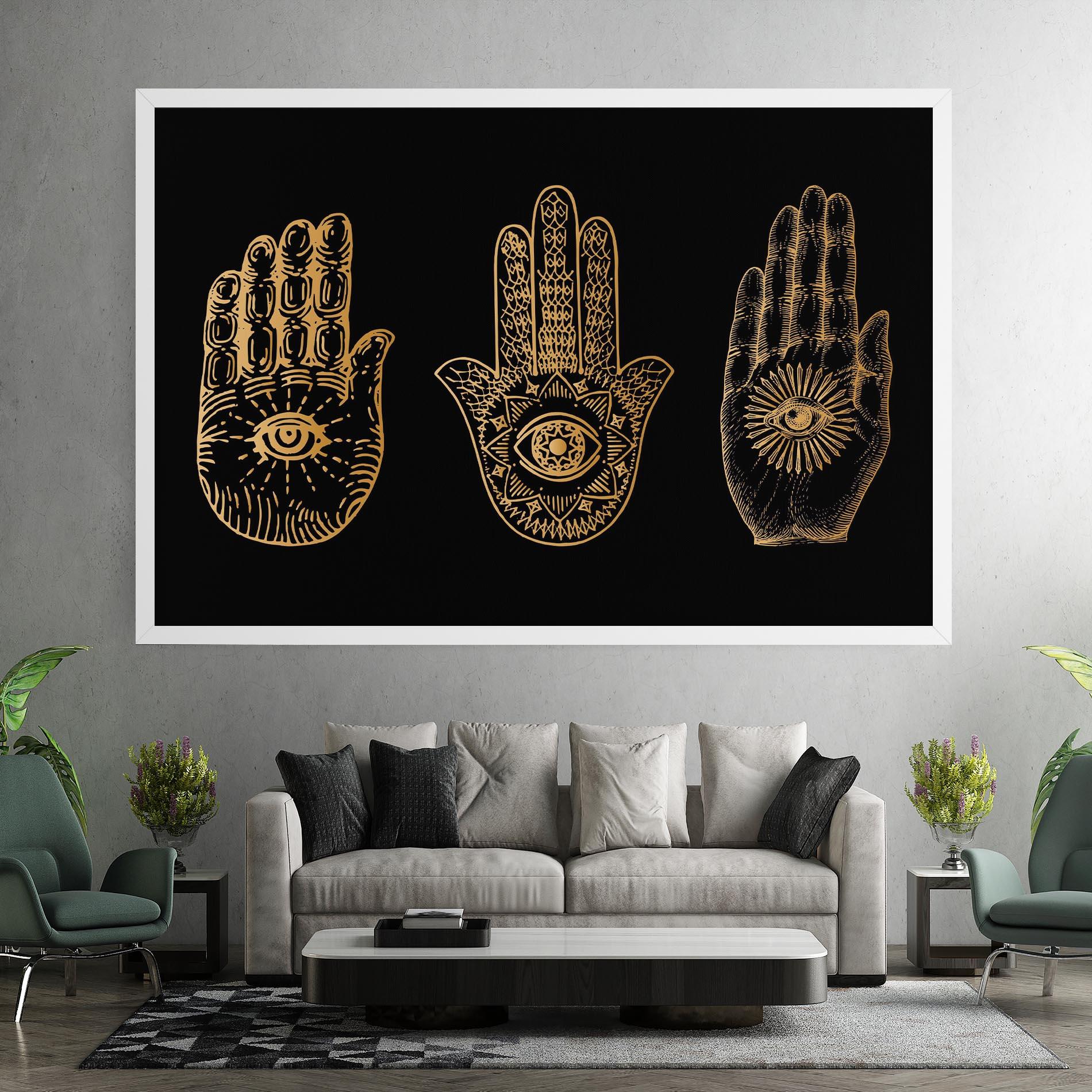 Leinwandbild Witch Gold Hands mockup 7