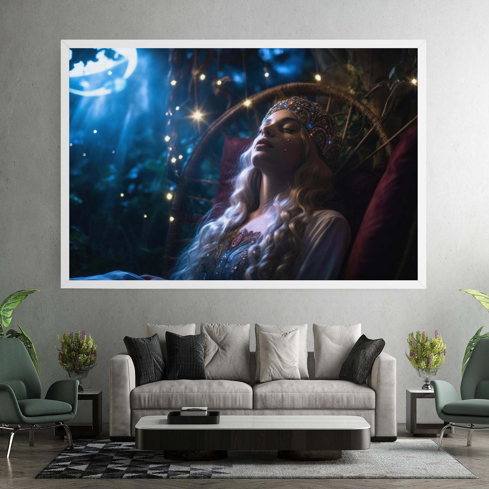 Leinwandbild Witch Sleeping mockup 7