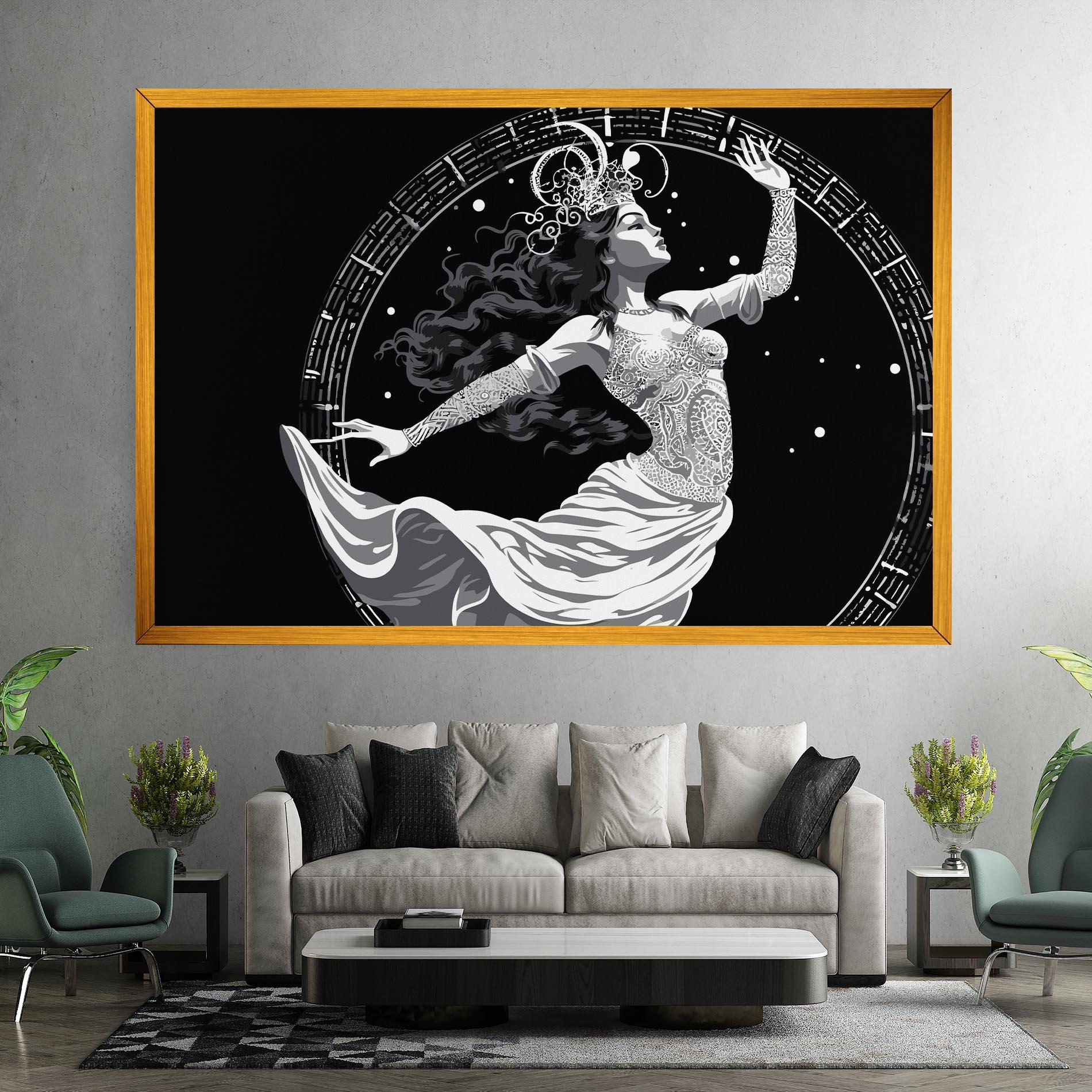 Leinwandbild Beautiful Witch mockup 7