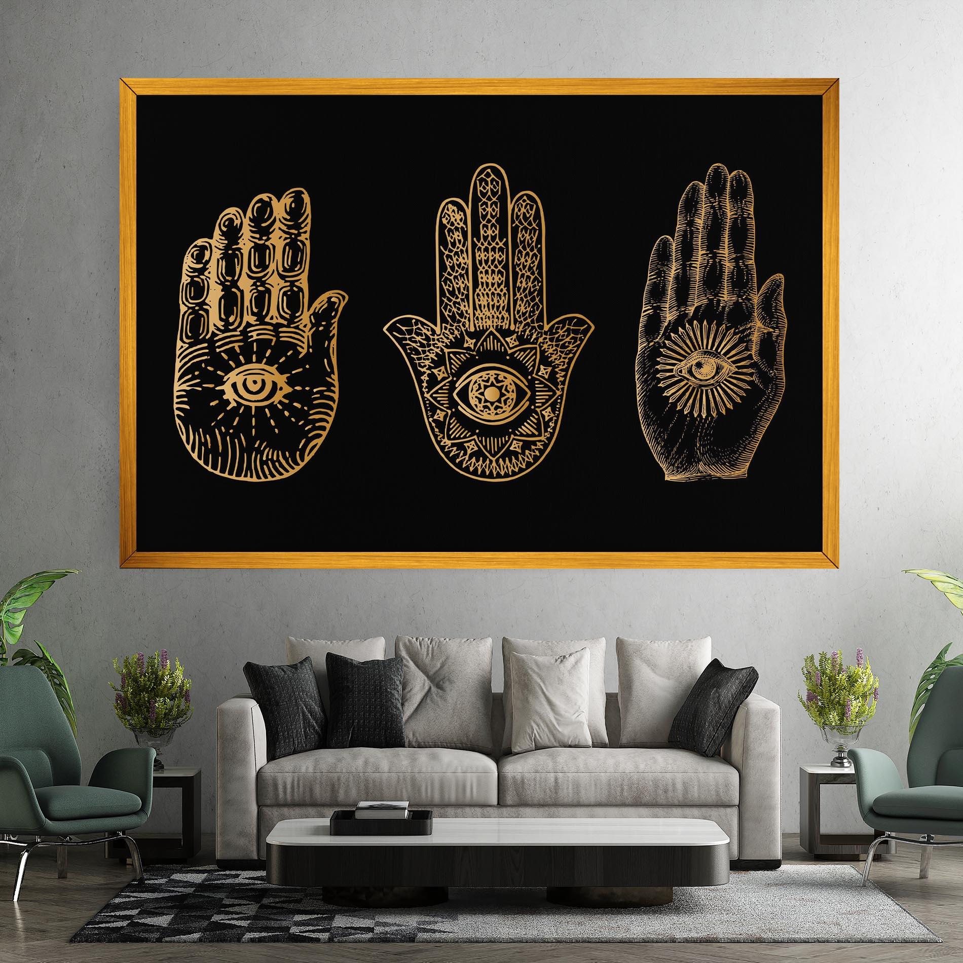 Leinwandbild Witch Gold Hands mockup 7