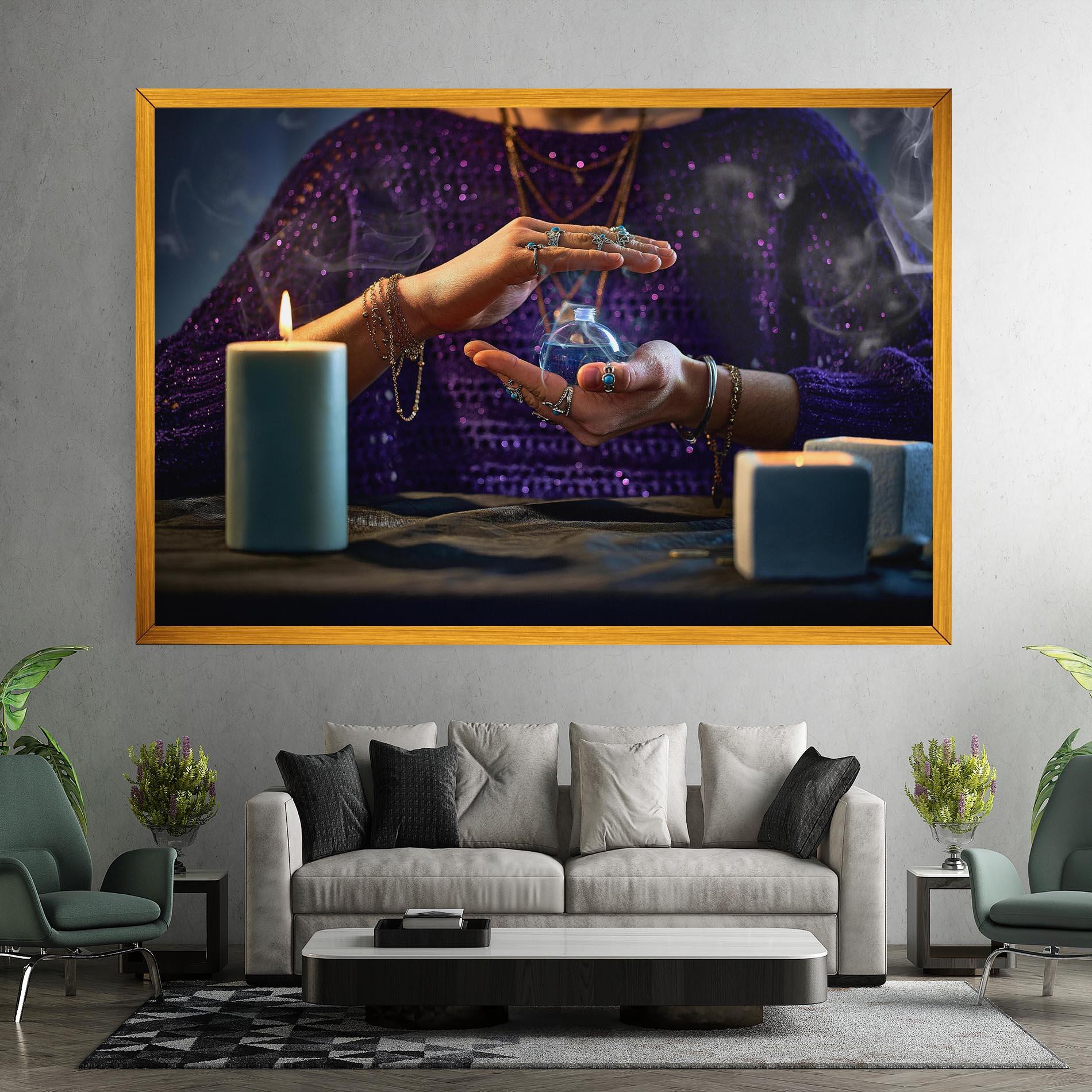 Leinwandbild Witch Magic Smoke mockup 7