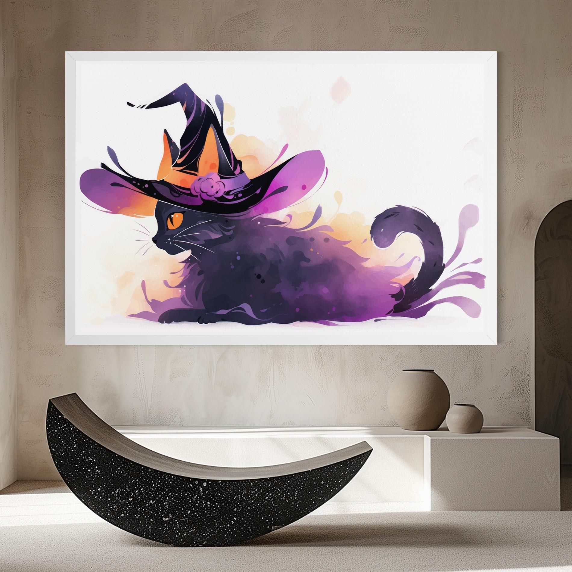 Leinwandbild Cat Witch mockup 8