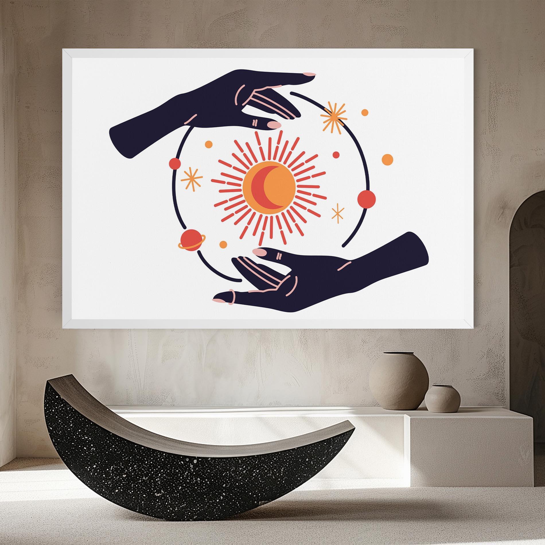 Leinwandbild Purple Magic Hands mockup 8