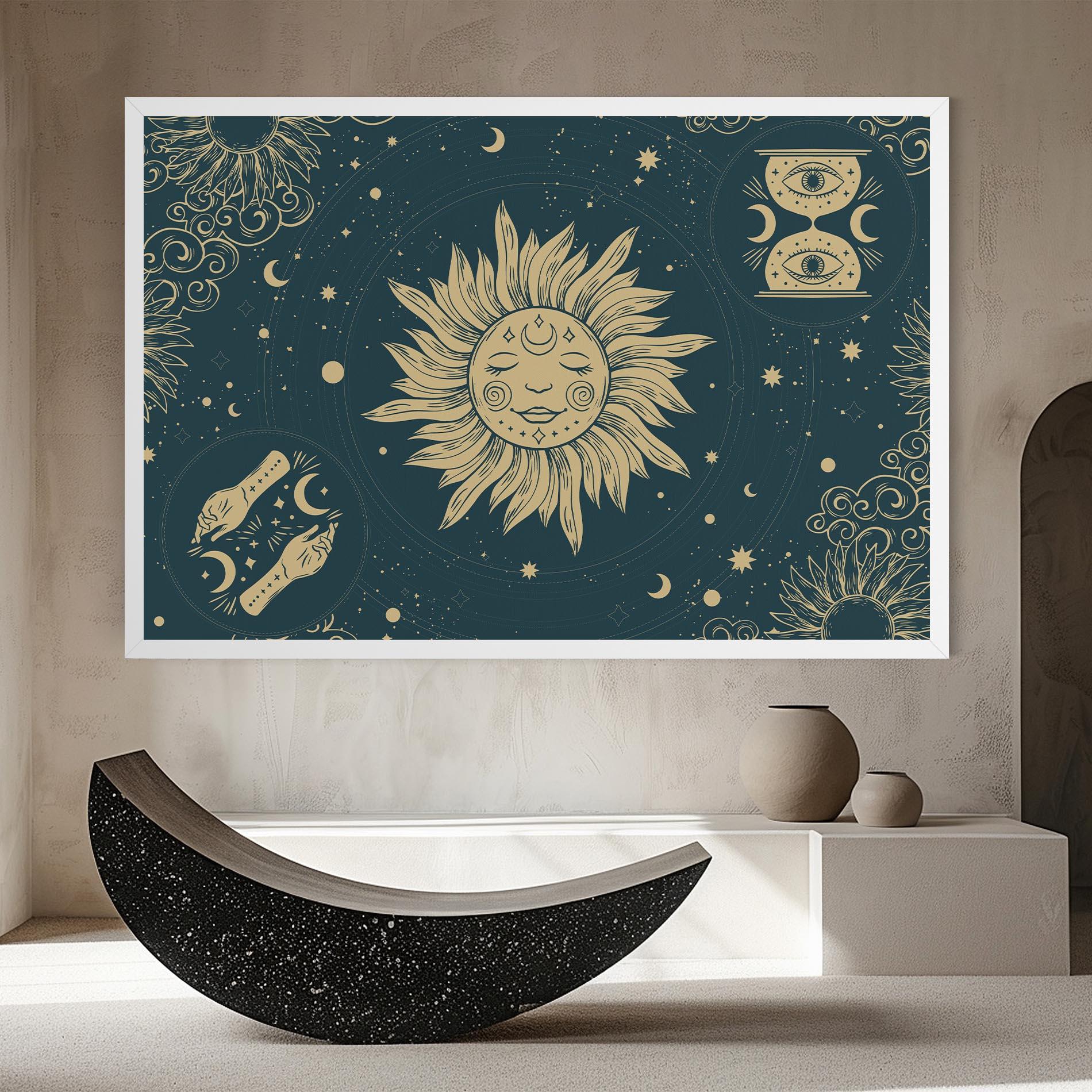 Leinwandbild Sun Face Magic mockup 8