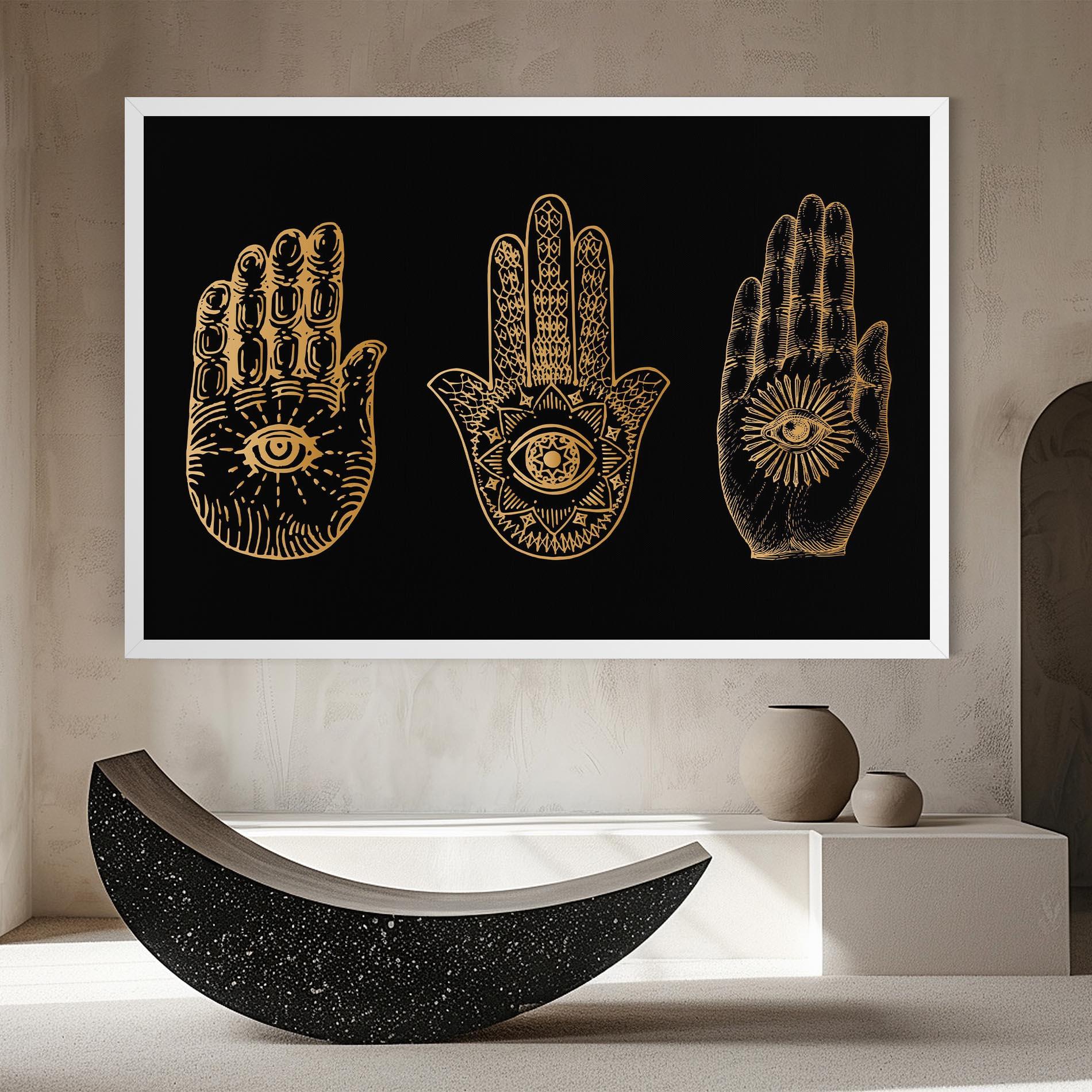 Leinwandbild Witch Gold Hands mockup 8