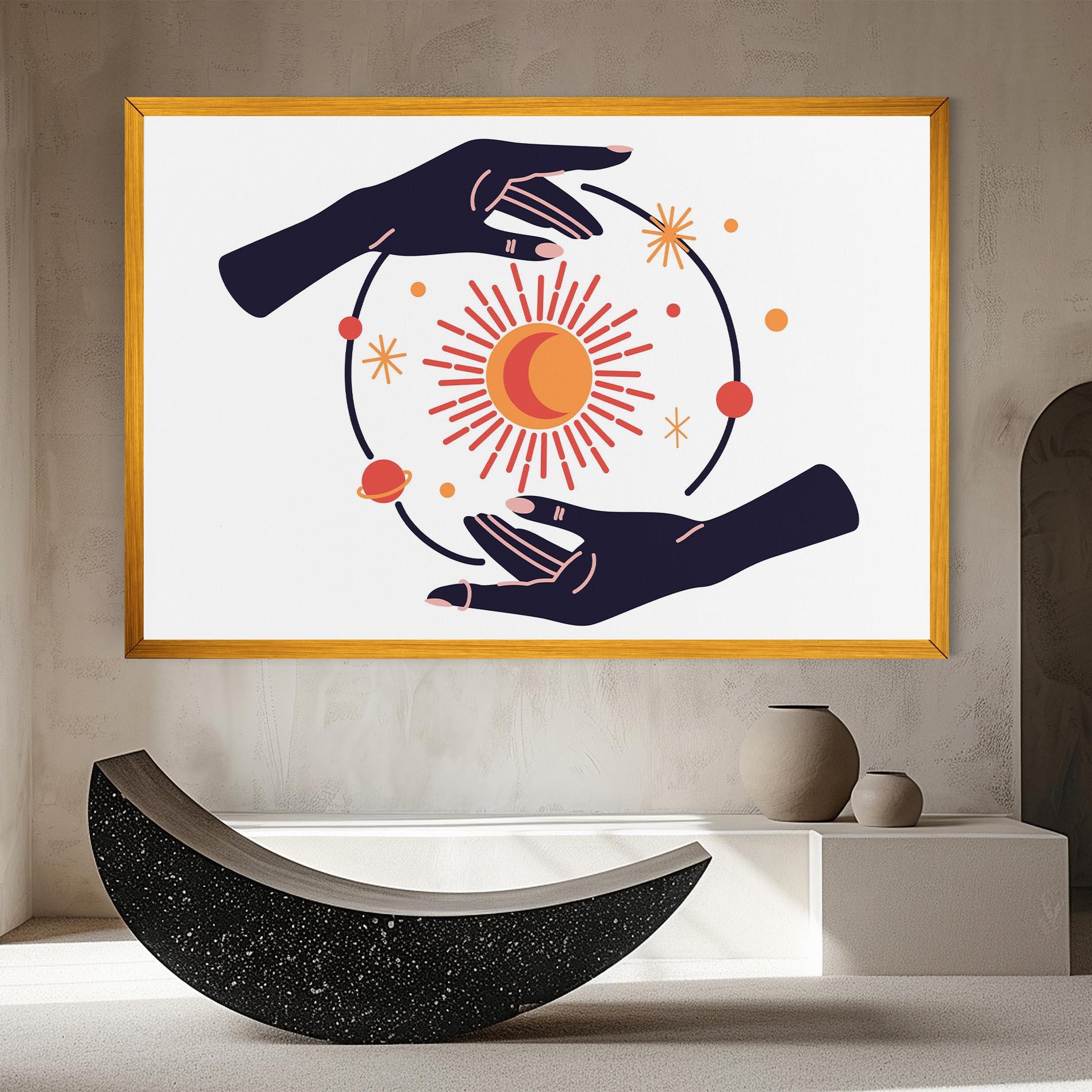 Leinwandbild Purple Magic Hands mockup 8