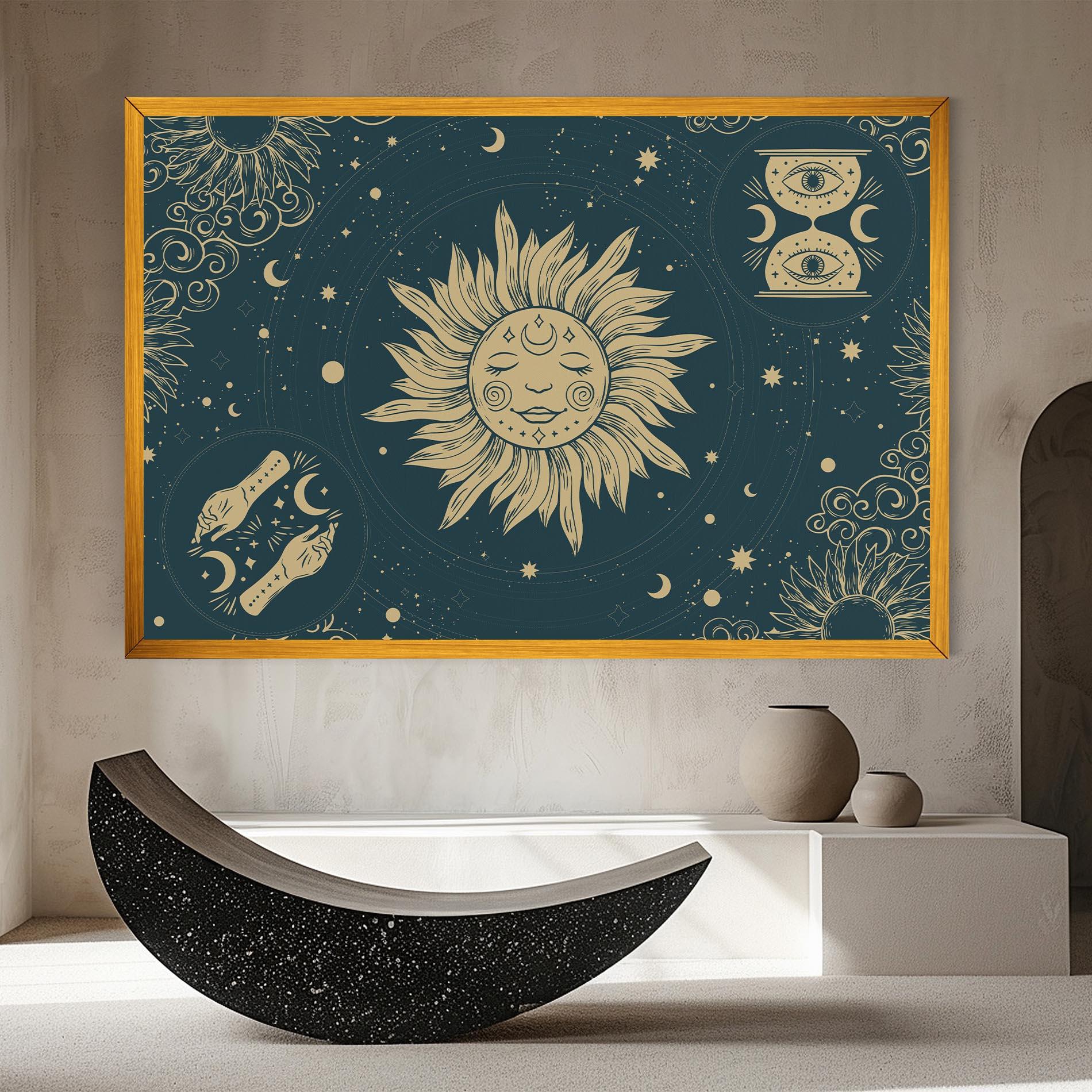 Leinwandbild Sun Face Magic mockup 8